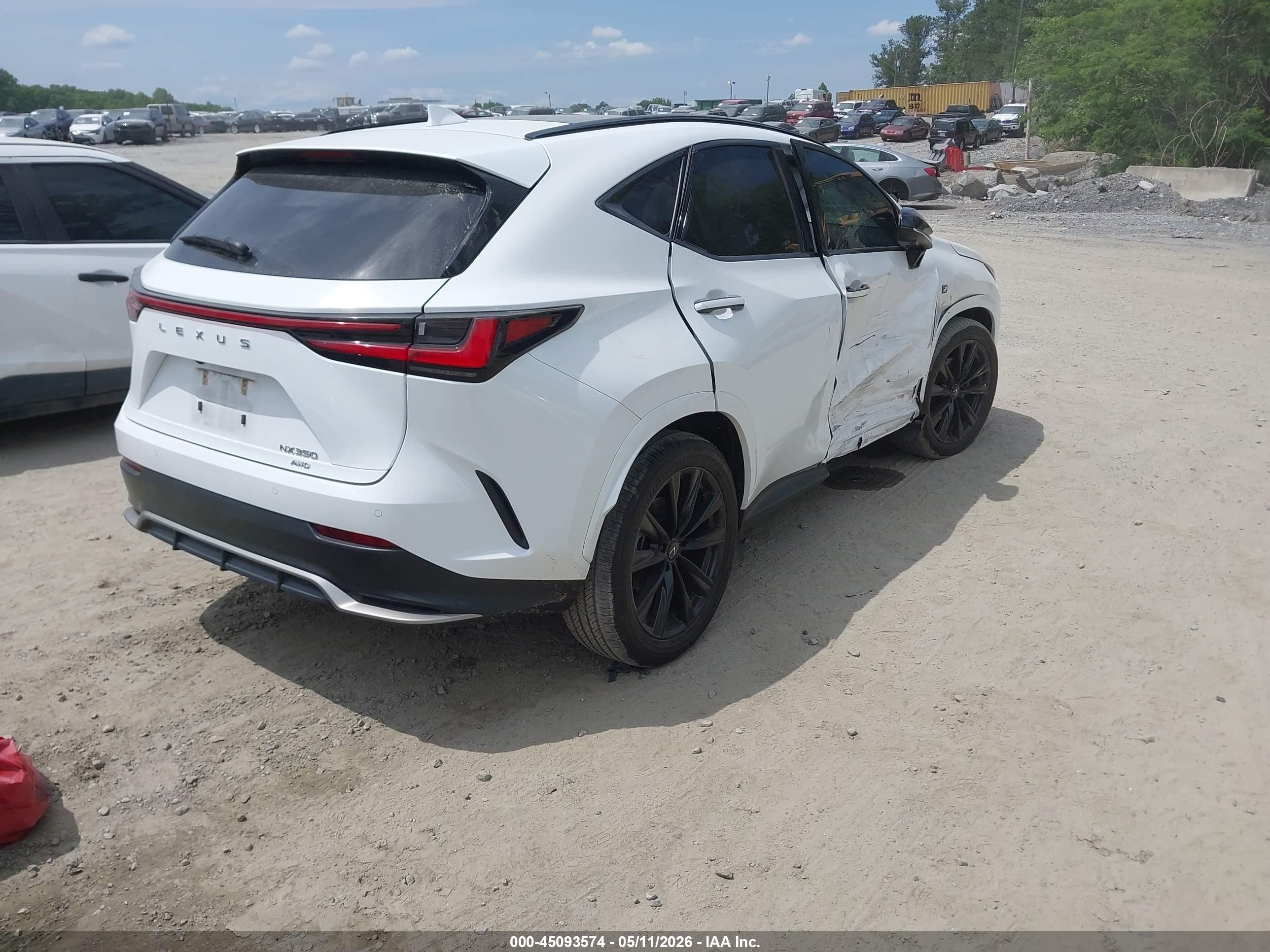 2024 Lexus Nx 350 F Sport Handling White vin: 2T2KGCEZ4RC042330