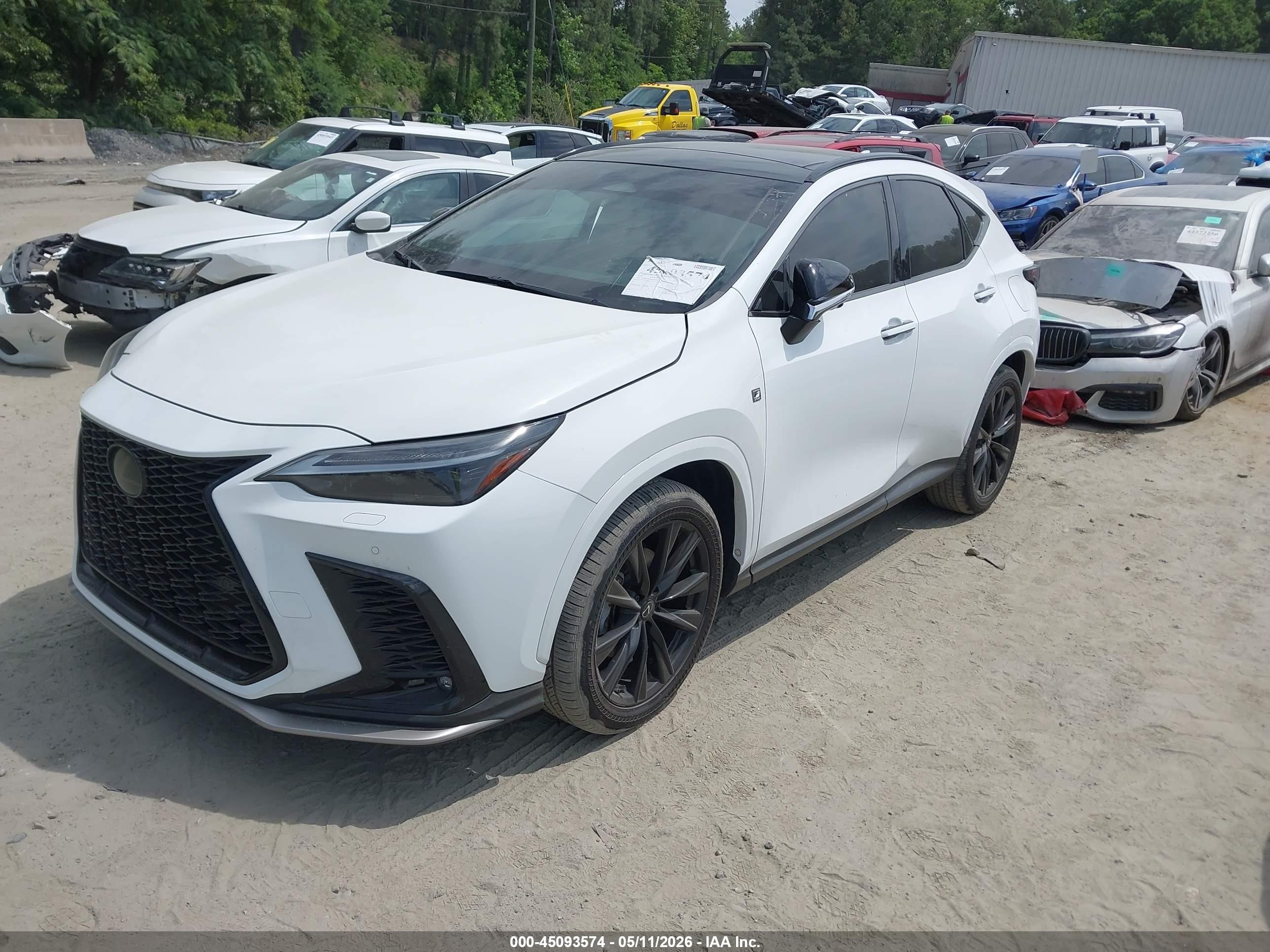 2024 Lexus Nx 350 F Sport Handling White vin: 2T2KGCEZ4RC042330