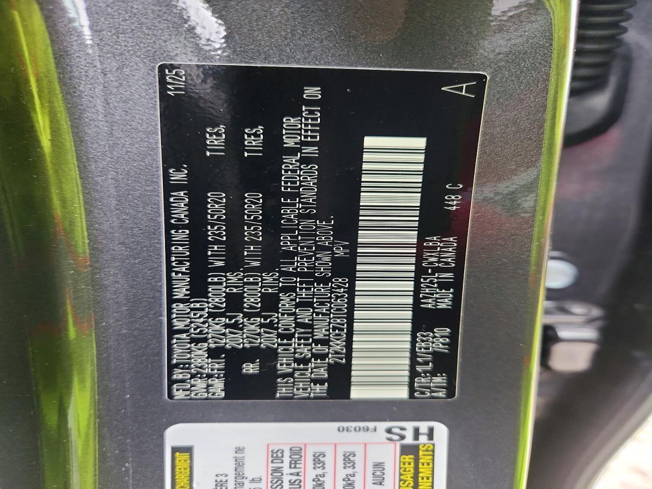 2026 Lexus Nx 350h F Sport Handling Серый vin: 2T2KKCEZ8TC063428