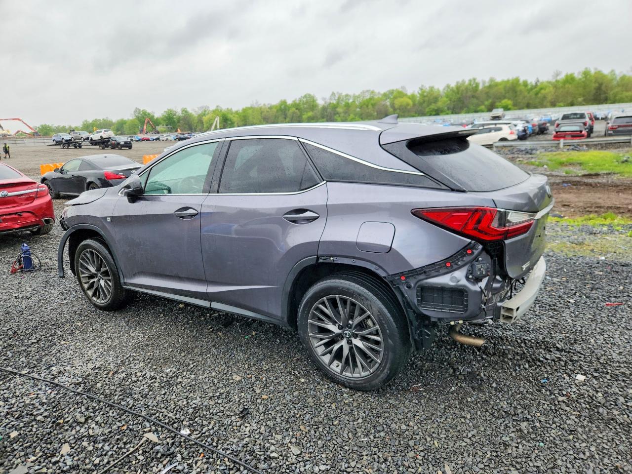 2022 Lexus Rx 350 F Sport Gray vin: 2T2SZMDA3NC342592