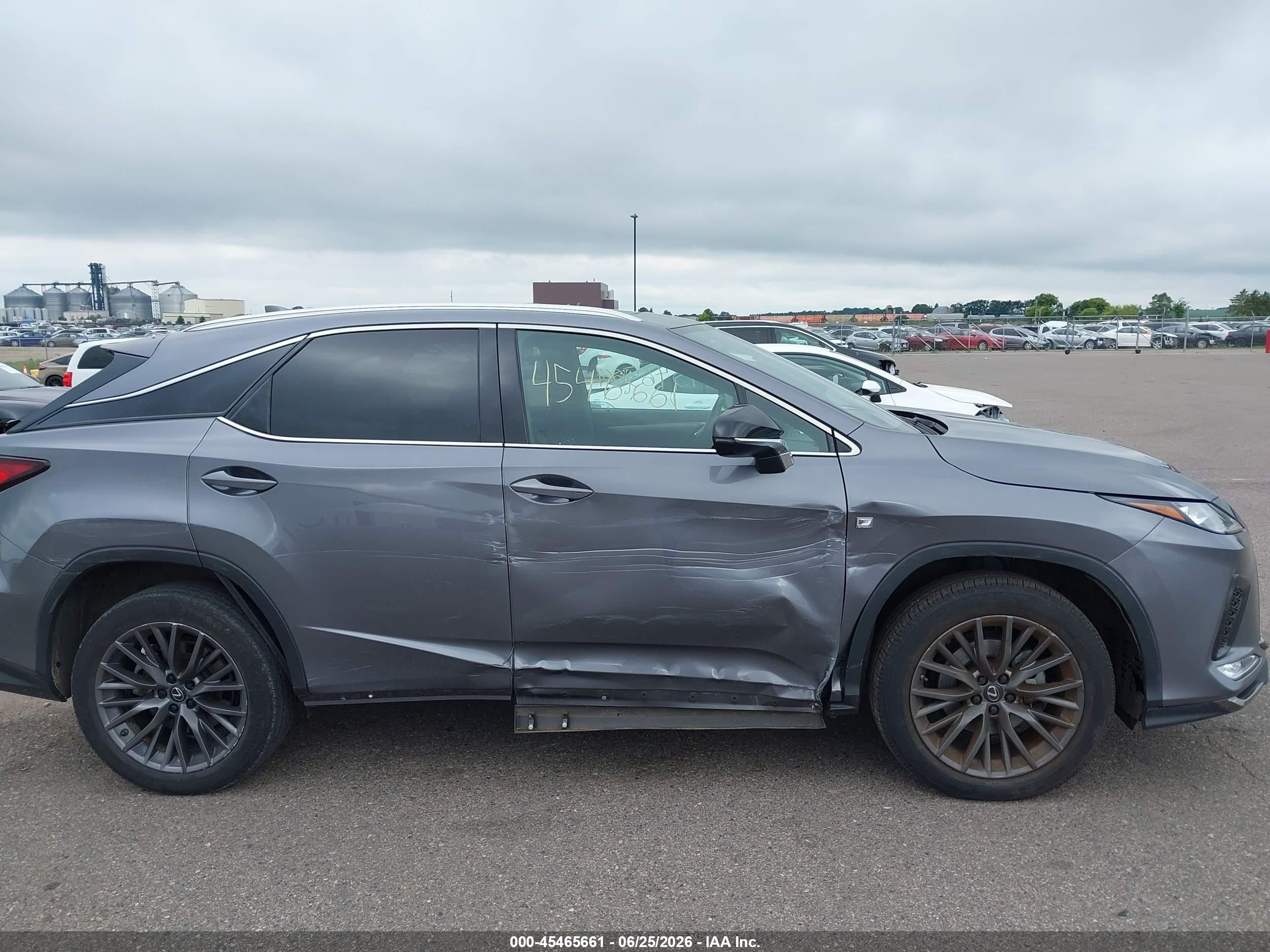 2022 Lexus Rx 350 F Sport Appearance Серый vin: 2T2SZMDA6NC339170