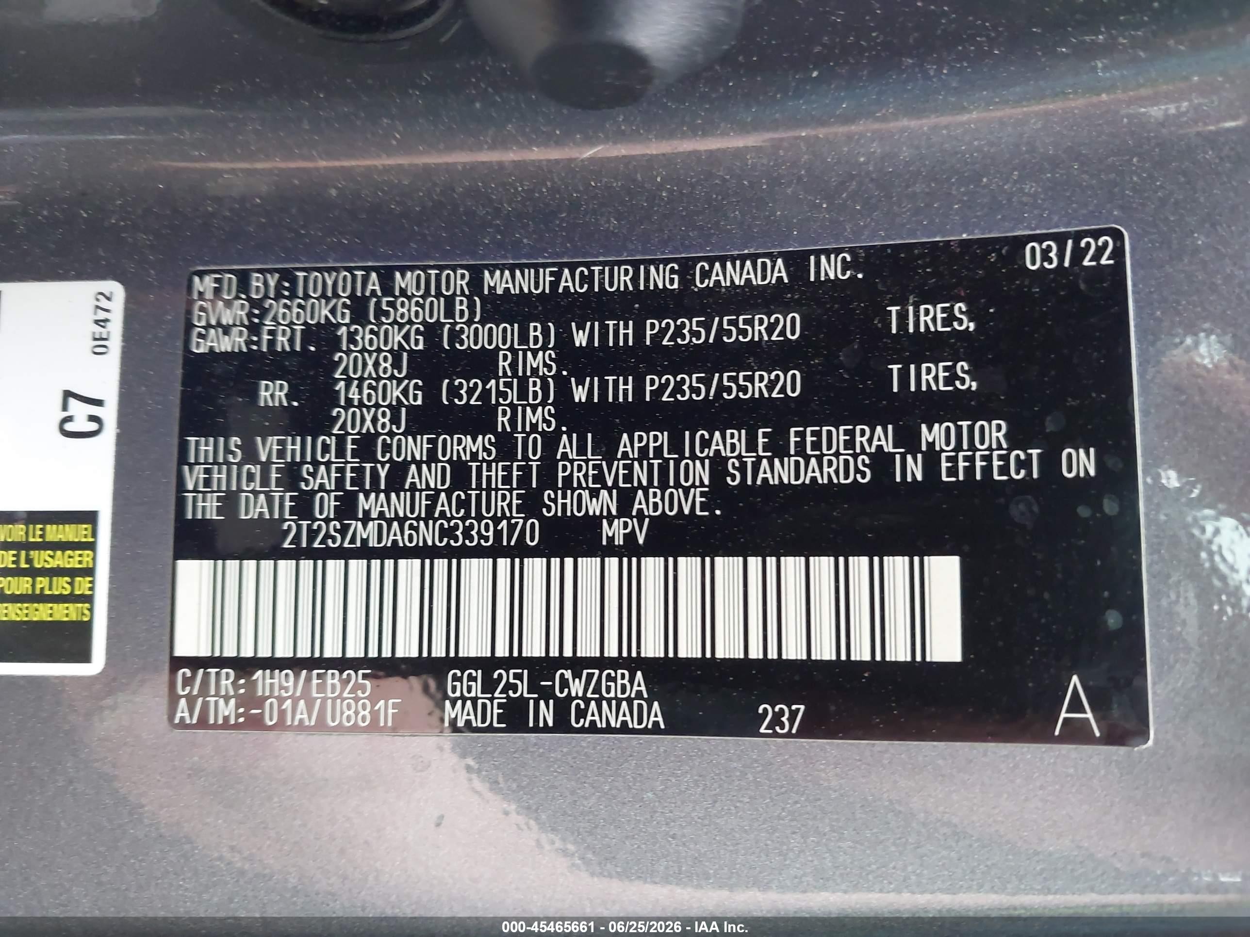 2022 Lexus Rx 350 F Sport Appearance Серый vin: 2T2SZMDA6NC339170