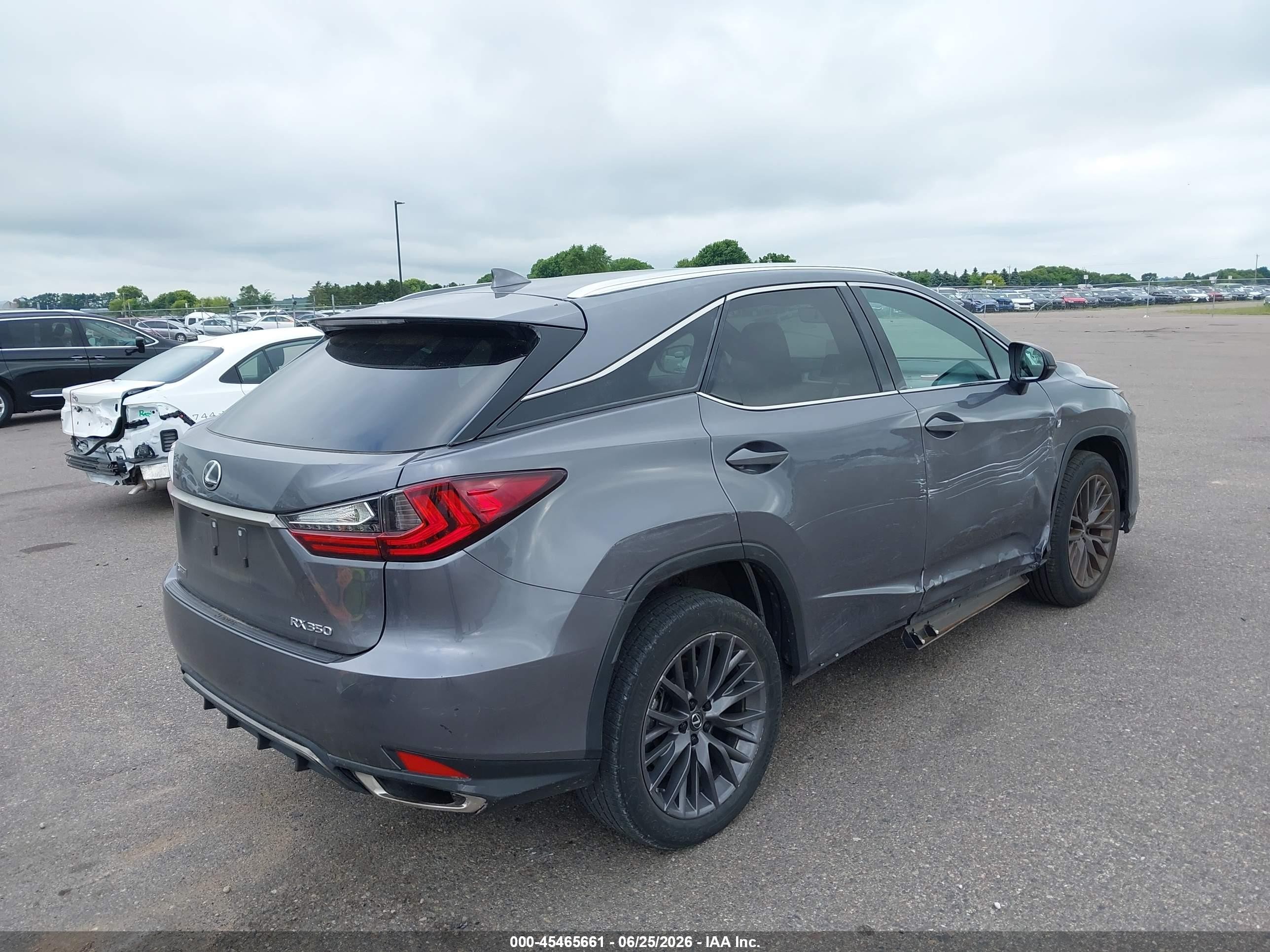 2022 Lexus Rx 350 F Sport Appearance Серый vin: 2T2SZMDA6NC339170