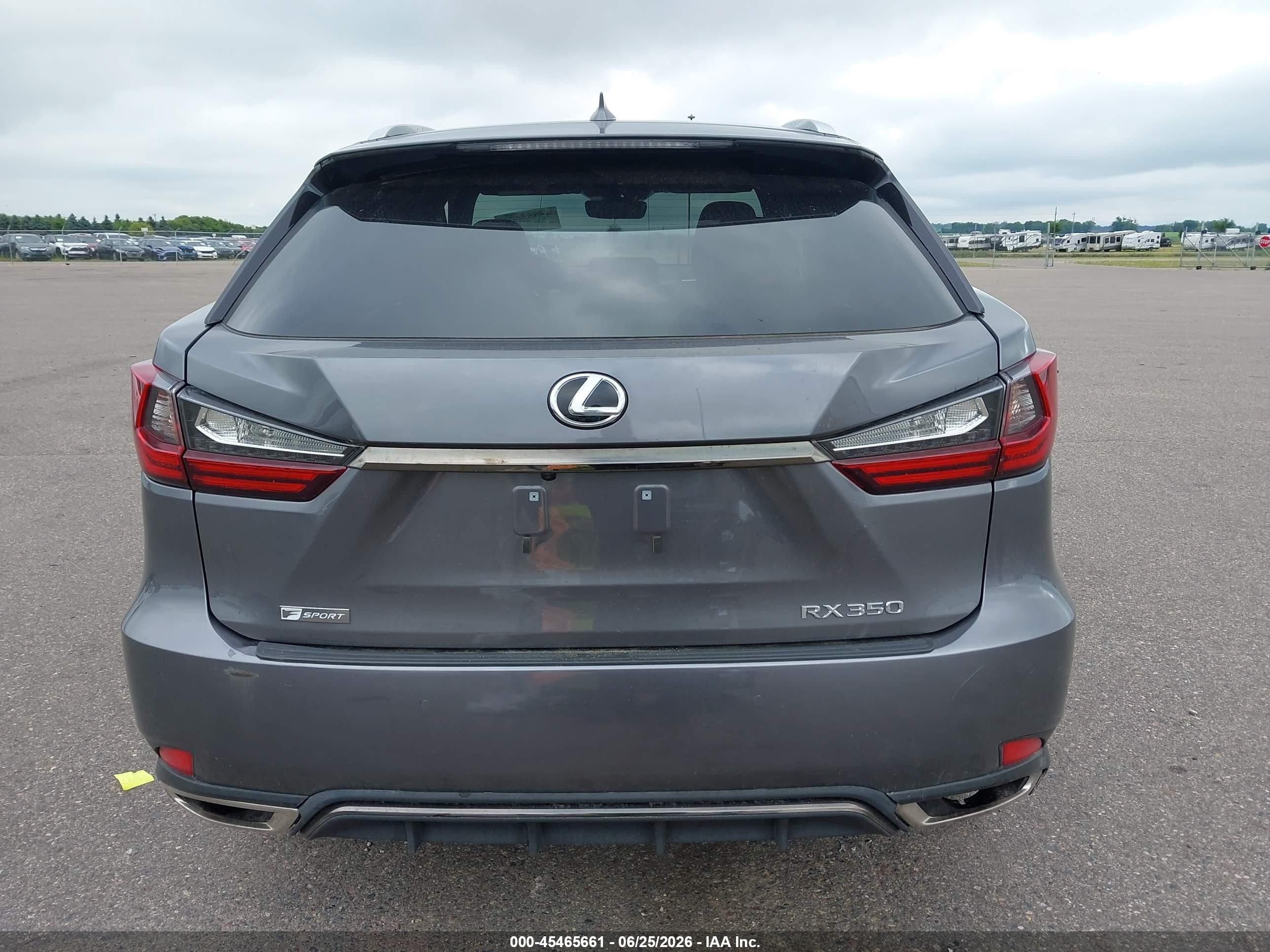 2022 Lexus Rx 350 F Sport Appearance Серый vin: 2T2SZMDA6NC339170