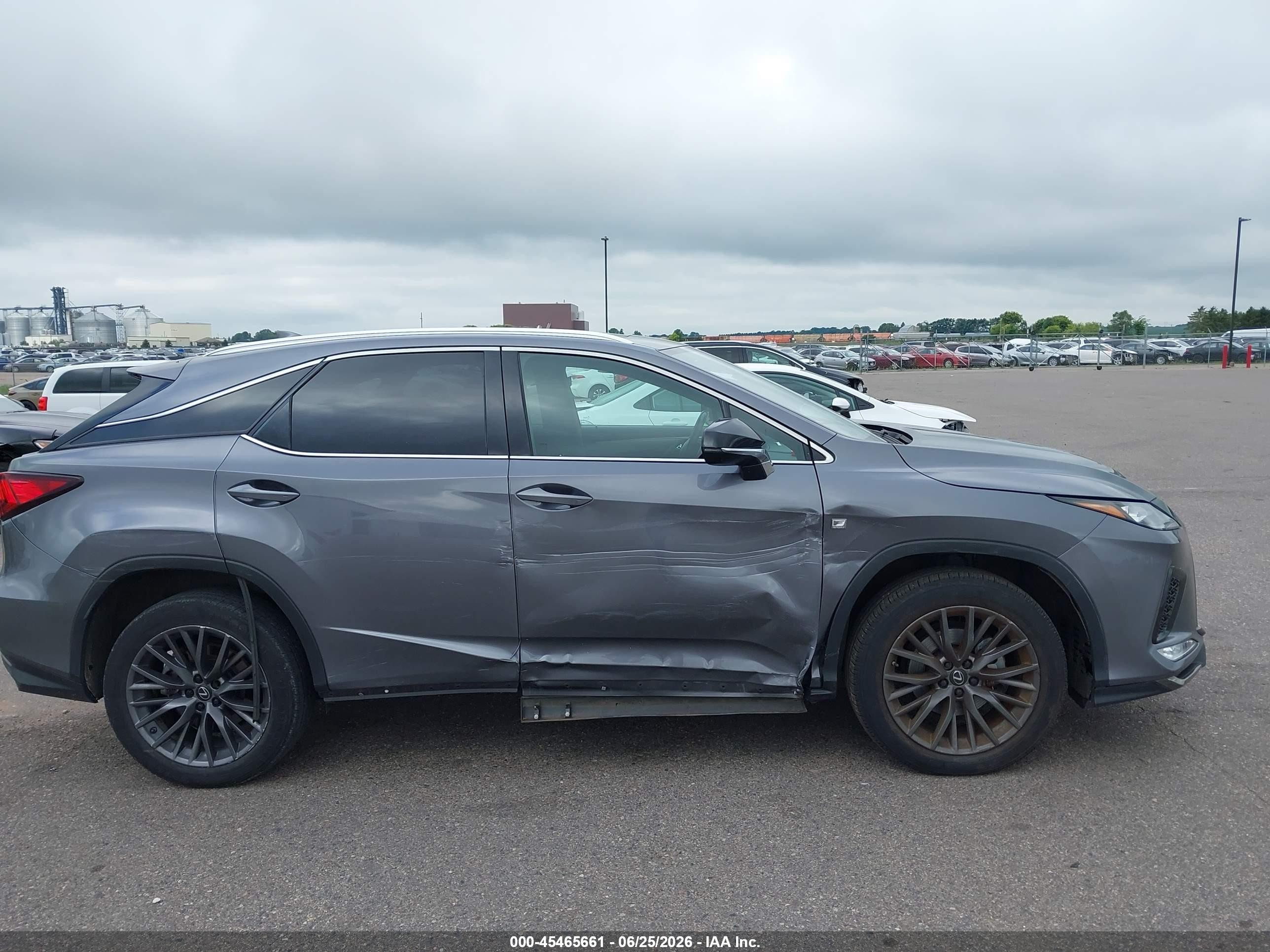 2022 Lexus Rx 350 F Sport Appearance Серый vin: 2T2SZMDA6NC339170