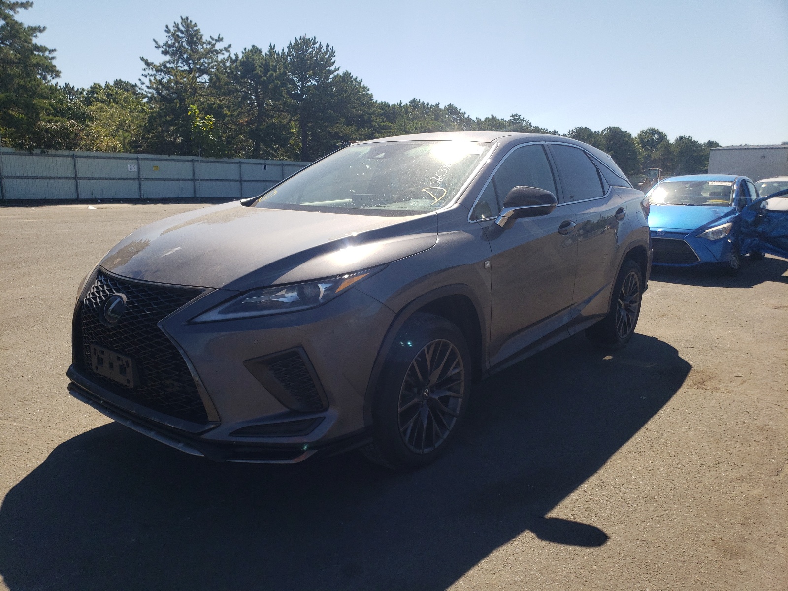 2020 Lexus Rx 350 F-sport Gray vin: 2T2SZMDA8LC213776