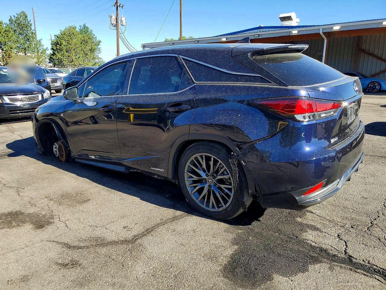 2021 Lexus Rx 450h F Sport Blue vin: 2T2YGMDA5MC071937