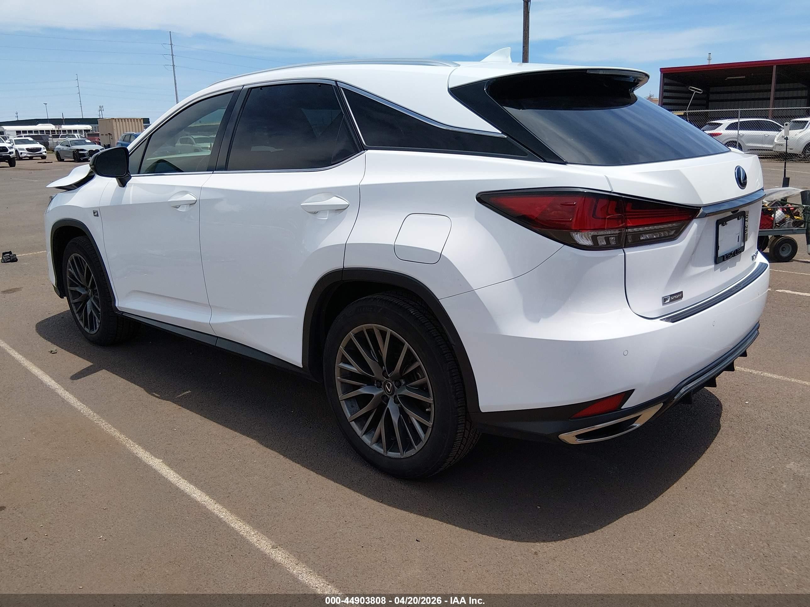 2020 Lexus Rx 350 F Sport Performance White vin: 2T2YZMAA4LC169161