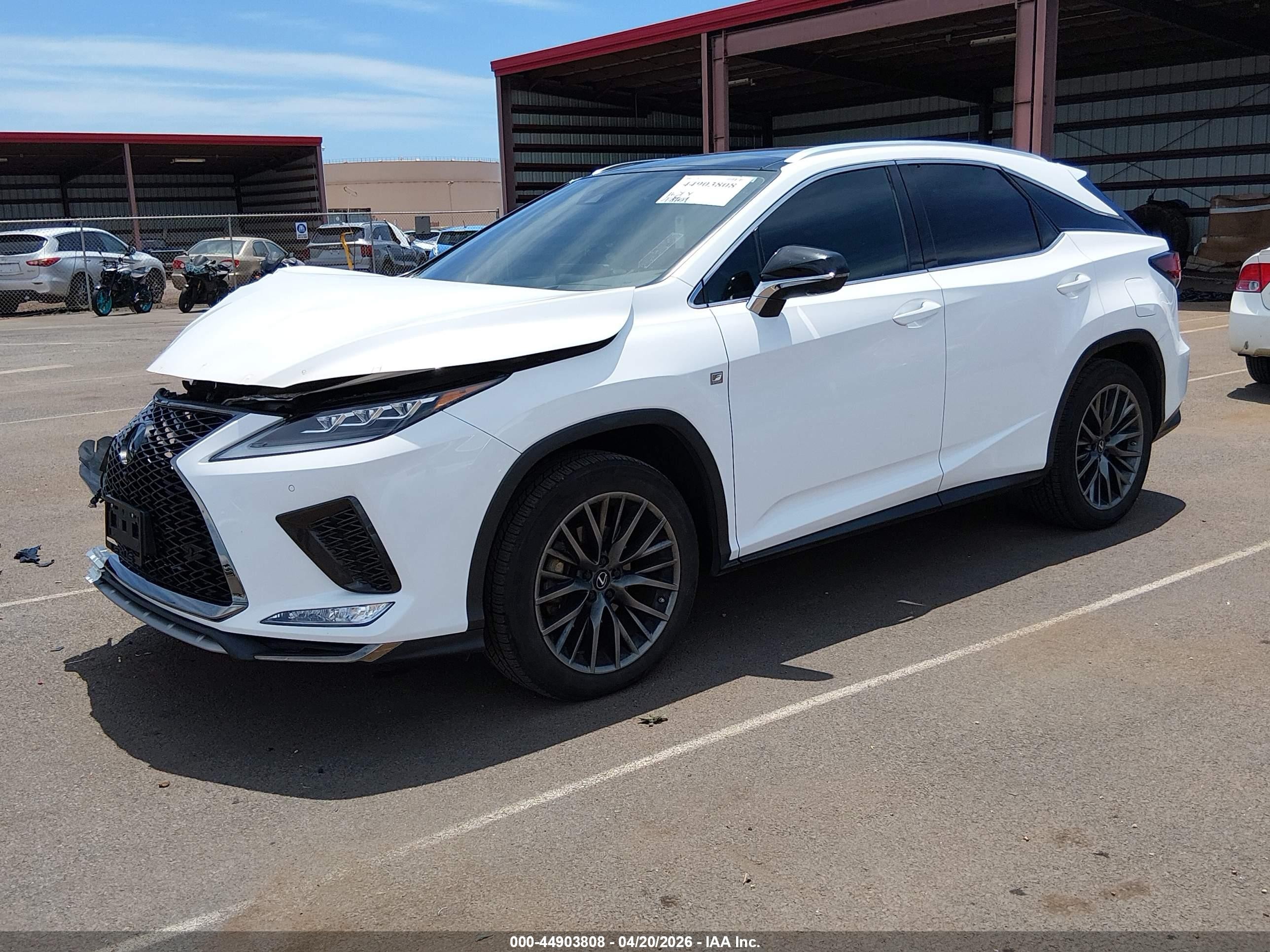 2020 Lexus Rx 350 F Sport Performance White vin: 2T2YZMAA4LC169161