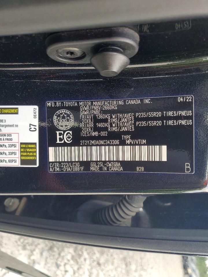 2022 Lexus Rx 350 F Sport Black vin: 2T2YZMDA0NC343306