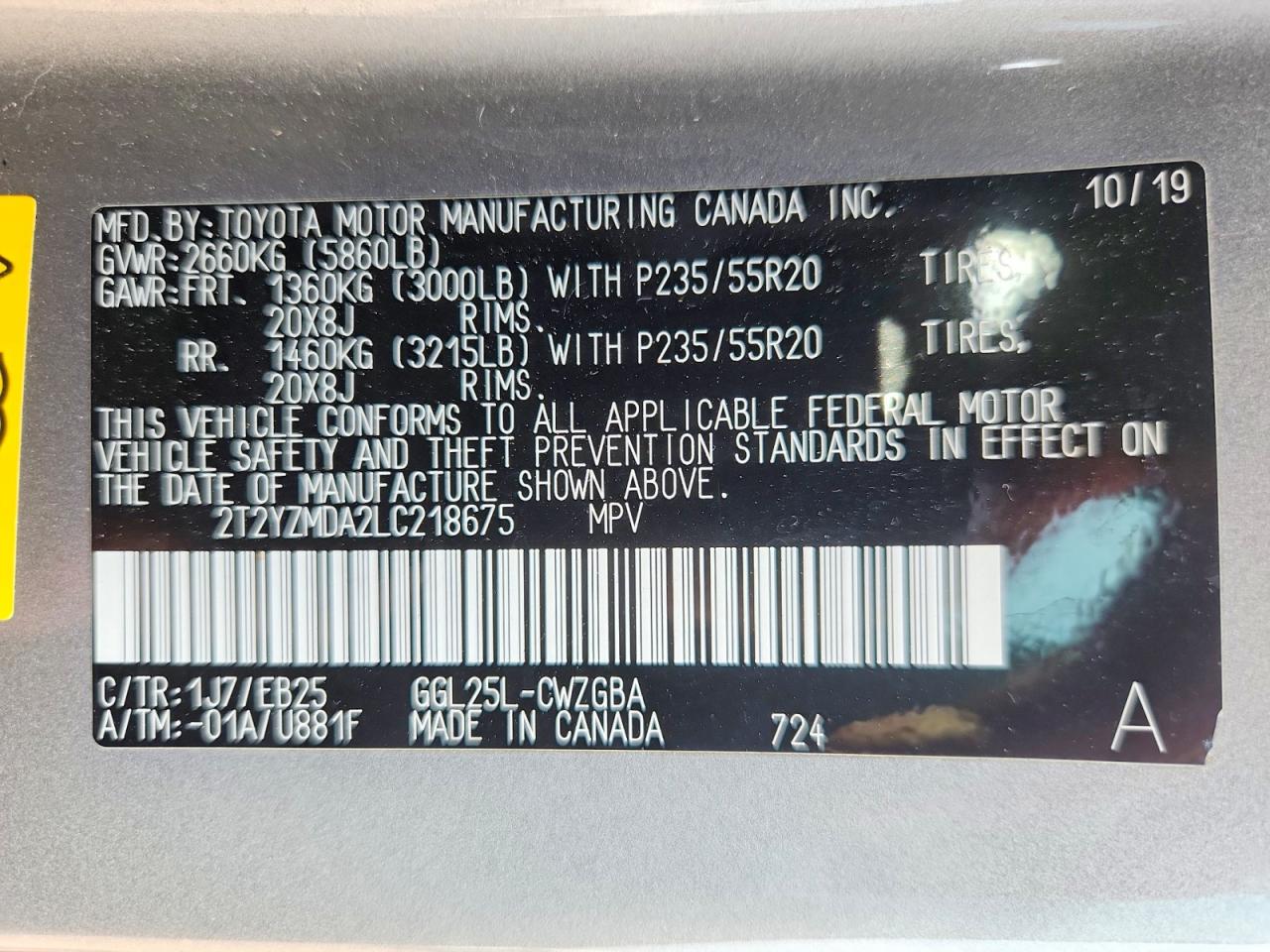 2020 Lexus Rx 350 F Sport Silver vin: 2T2YZMDA2LC218675
