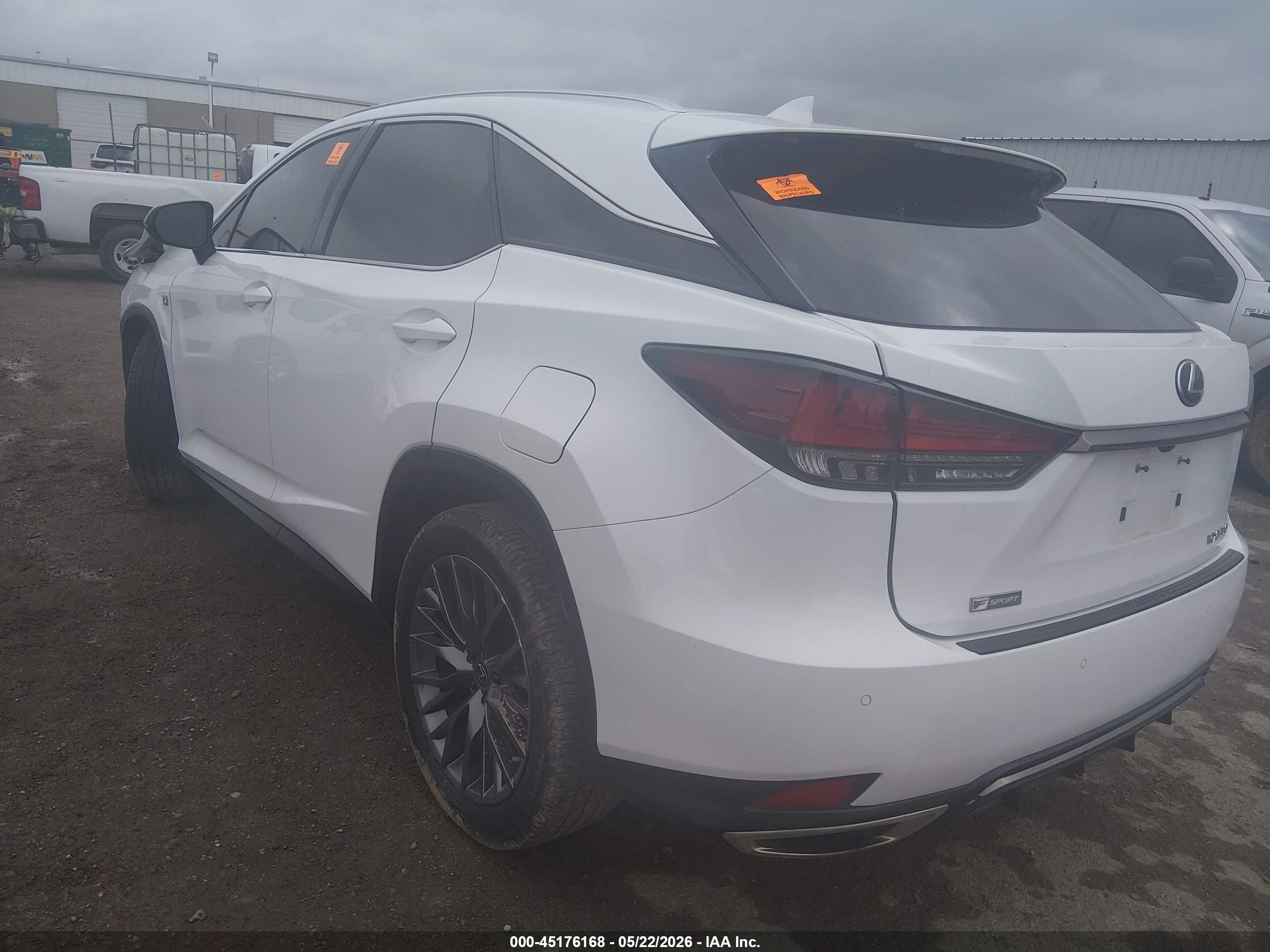 2020 Lexus Rx 350 F Sport Performance White vin: 2T2YZMDA3LC224131