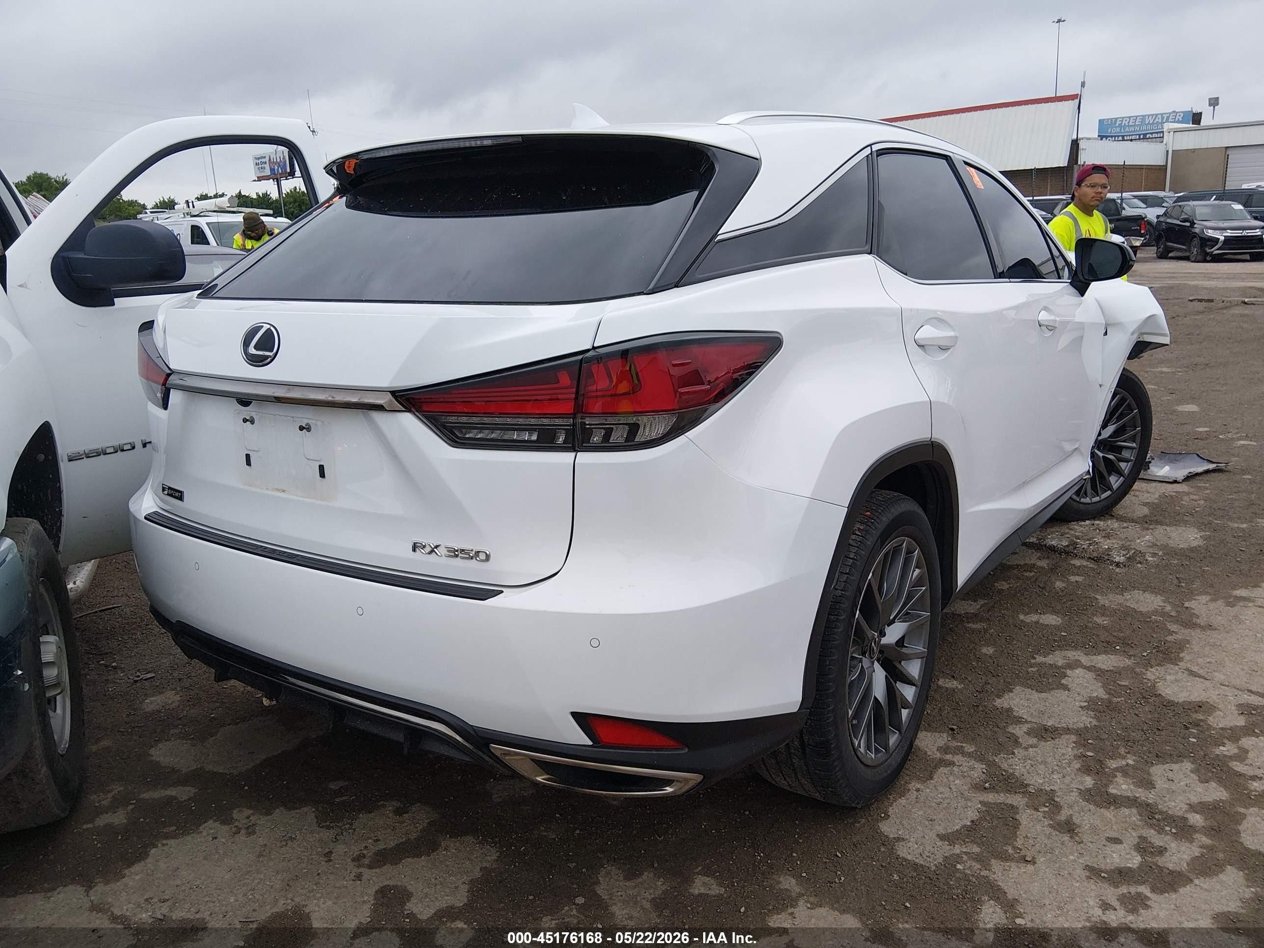 2020 Lexus Rx 350 F Sport Performance White vin: 2T2YZMDA3LC224131