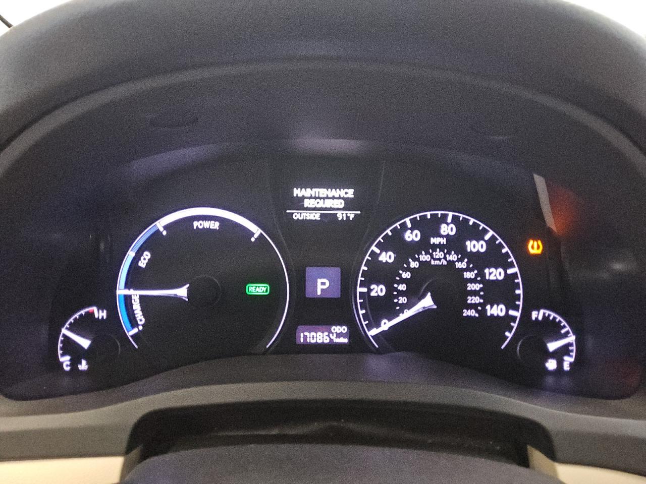 2015 Lexus Rx 450h Белый vin: 2T2ZB1BA0FC001656 Damage: Warning - Tire Pressure, On, Unacceptable