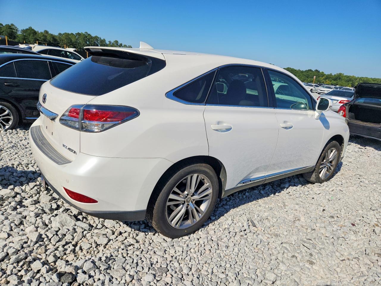 2015 Lexus Rx 450h White vin: 2T2ZB1BA0FC003097