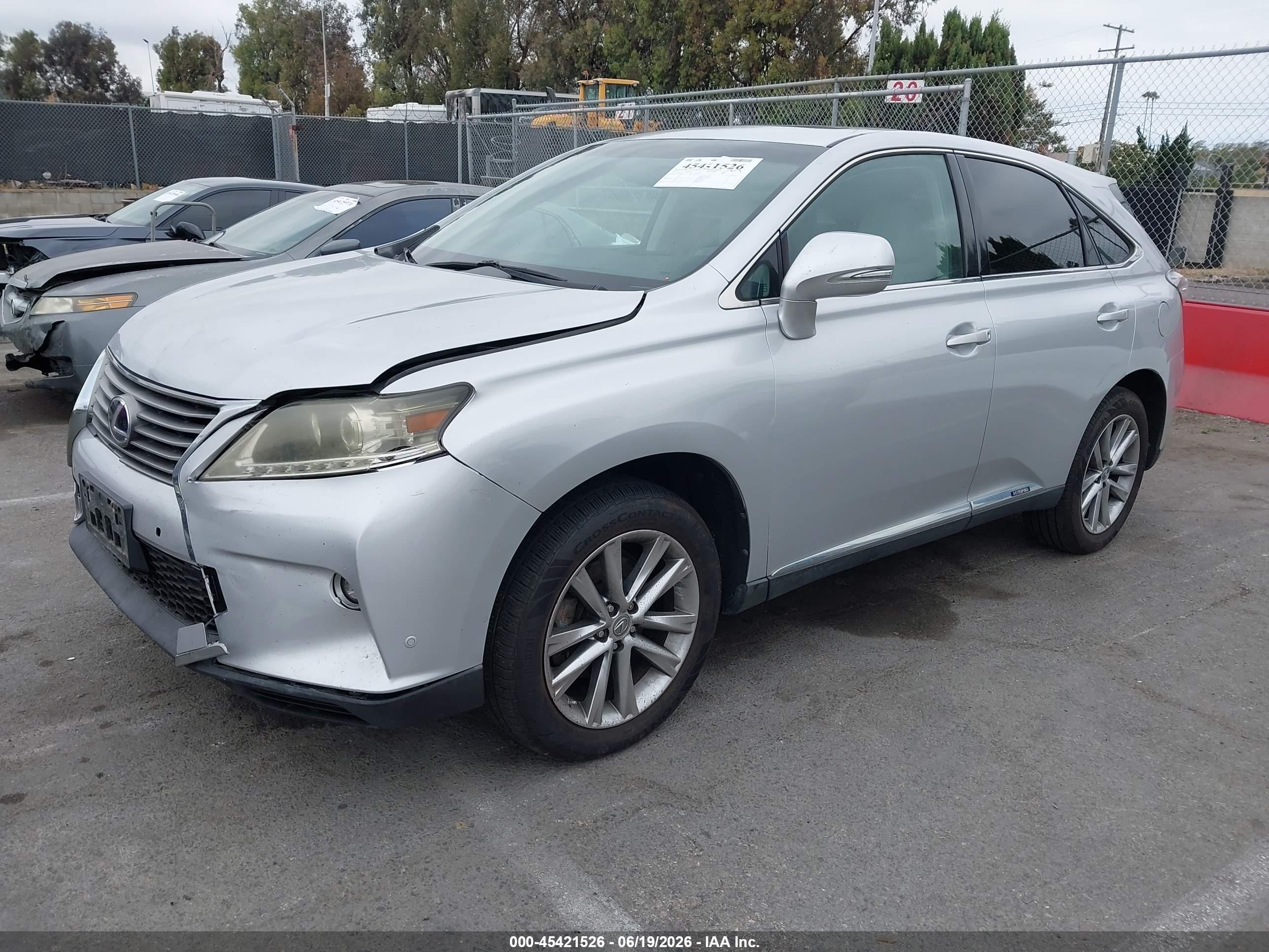 2015 Lexus Rx 450h   Silver vin: 2T2ZB1BA5FC002477