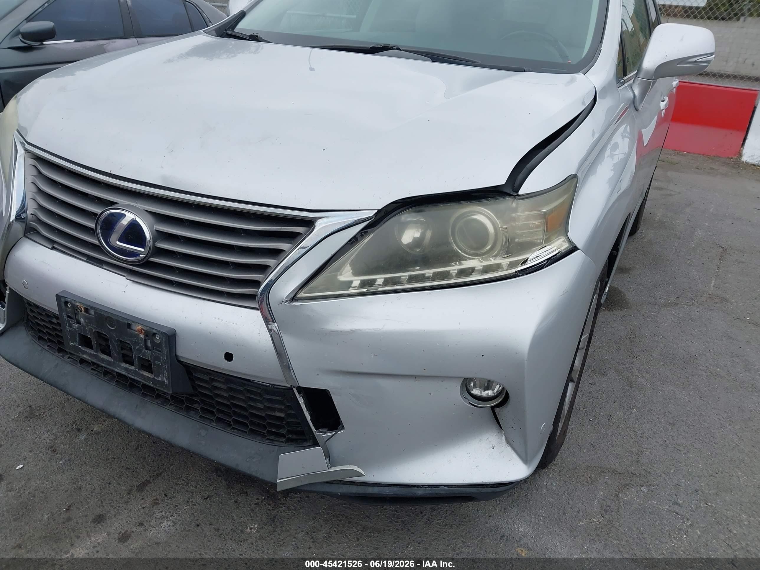 2015 Lexus Rx 450h   Silver vin: 2T2ZB1BA5FC002477