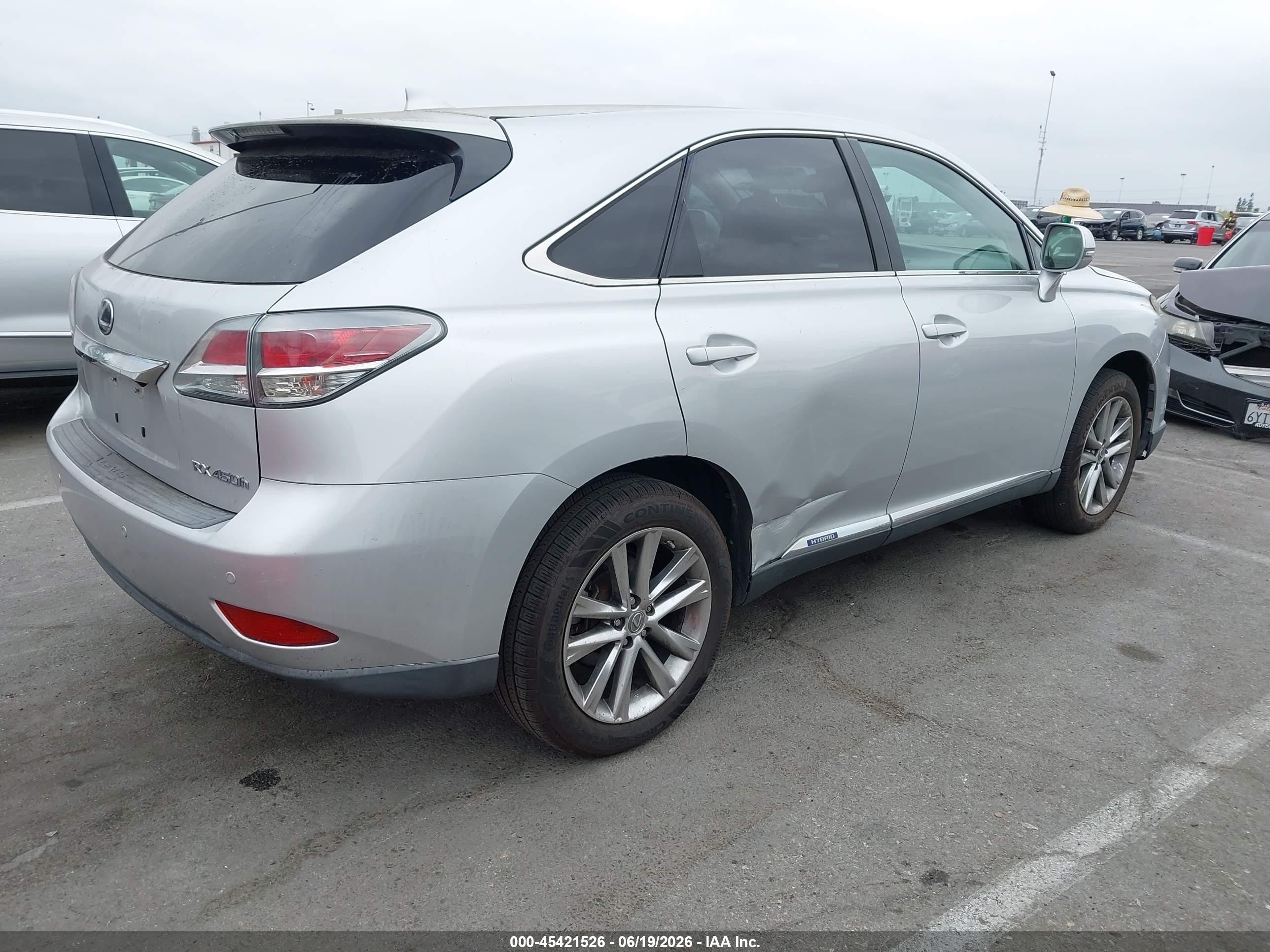 2015 Lexus Rx 450h   Silver vin: 2T2ZB1BA5FC002477