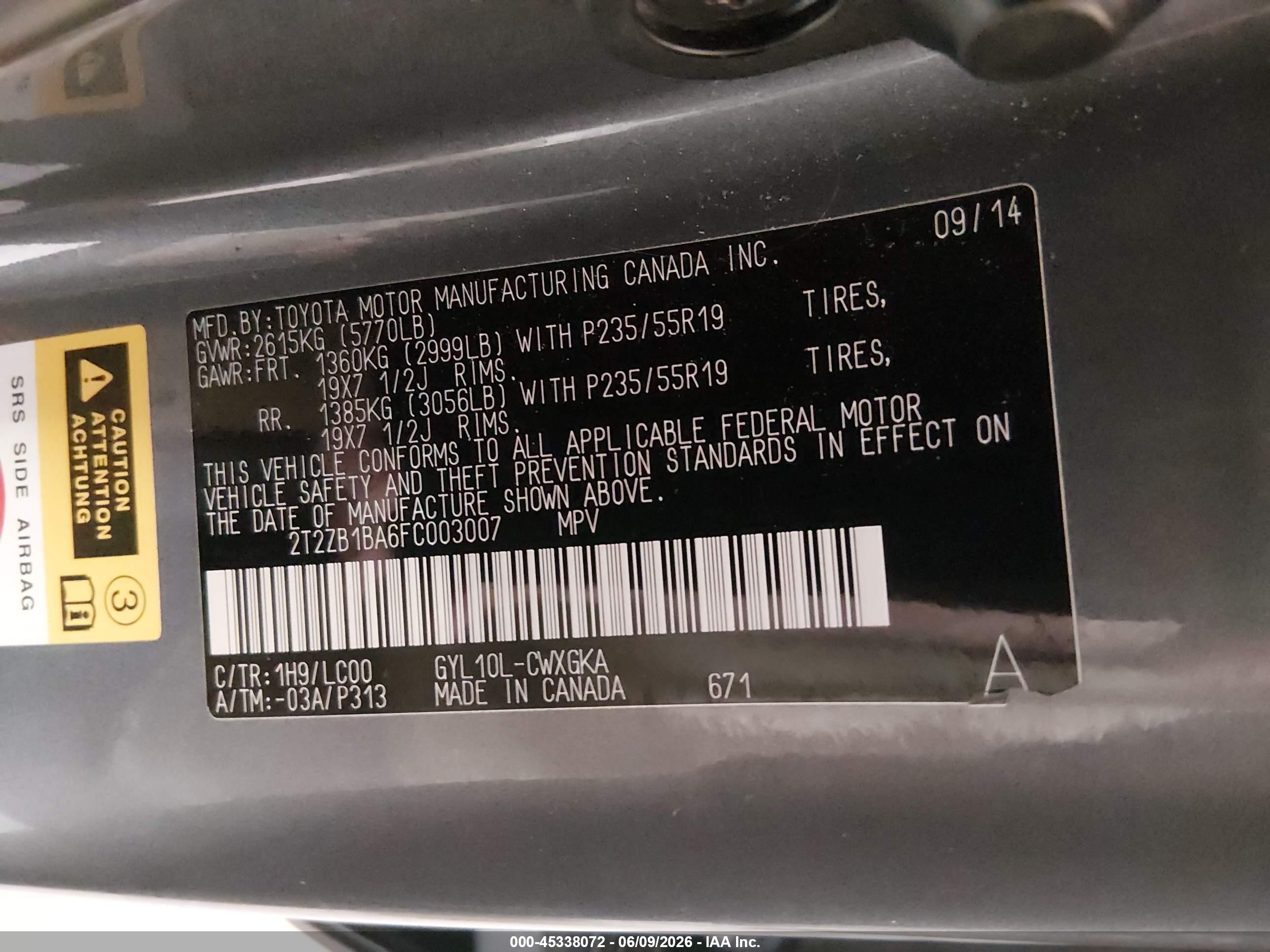 2015 Lexus Rx 450h Gray vin: 2T2ZB1BA6FC003007