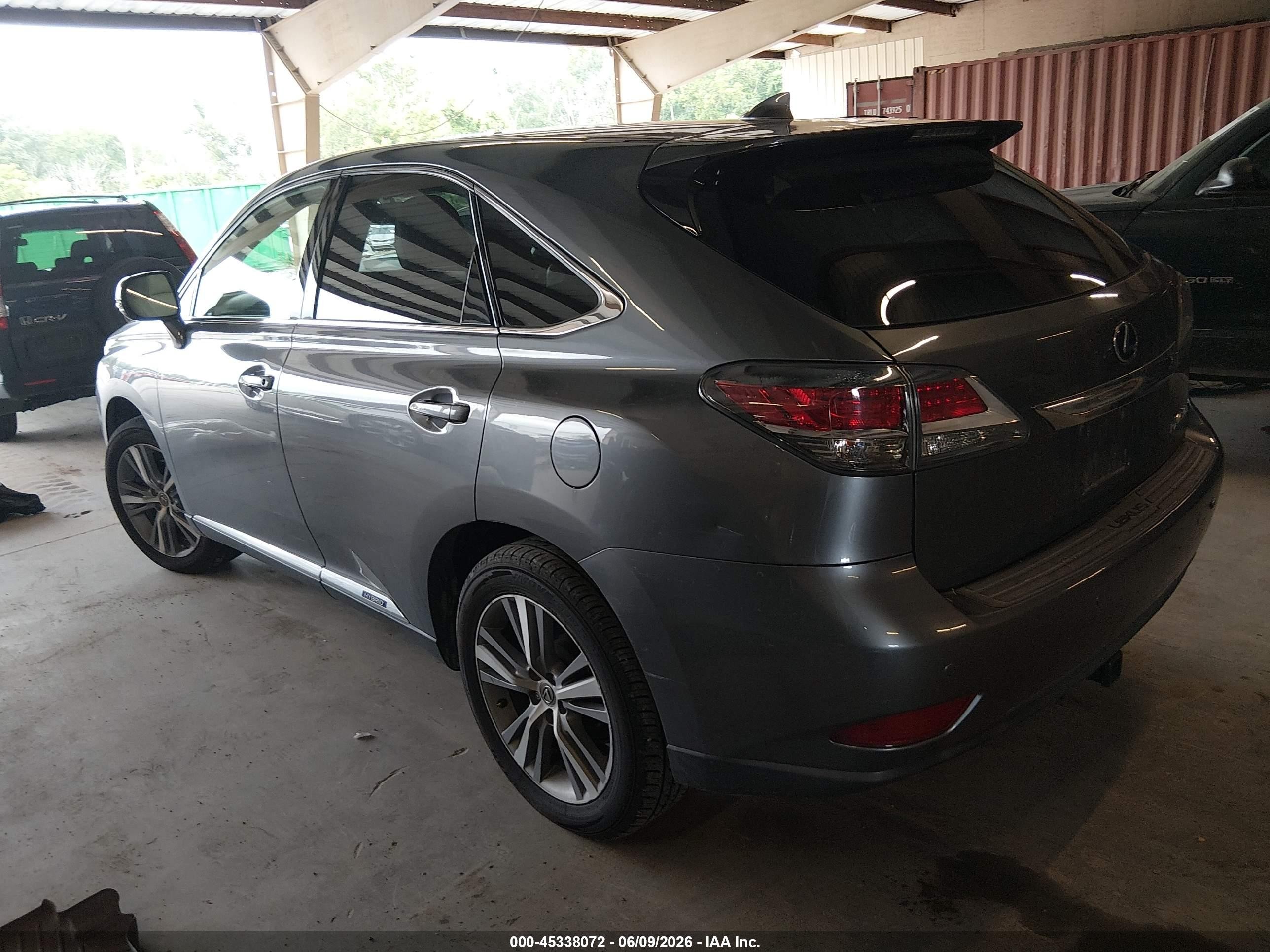 2015 Lexus Rx 450h Gray vin: 2T2ZB1BA6FC003007