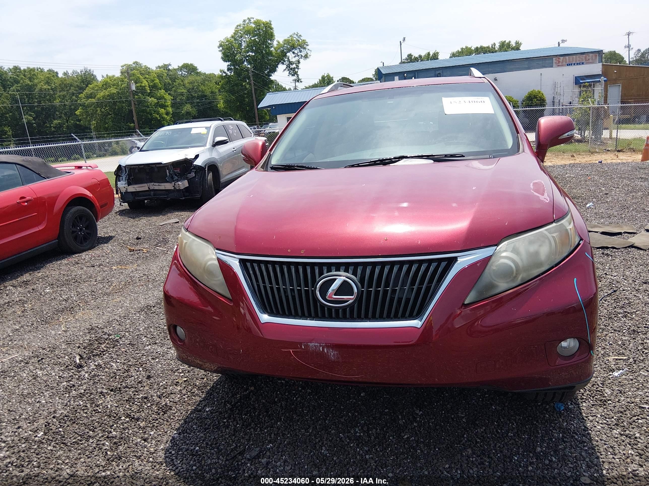 2010 Lexus Rx 350 Красный vin: 2T2ZK1BA0AC002072