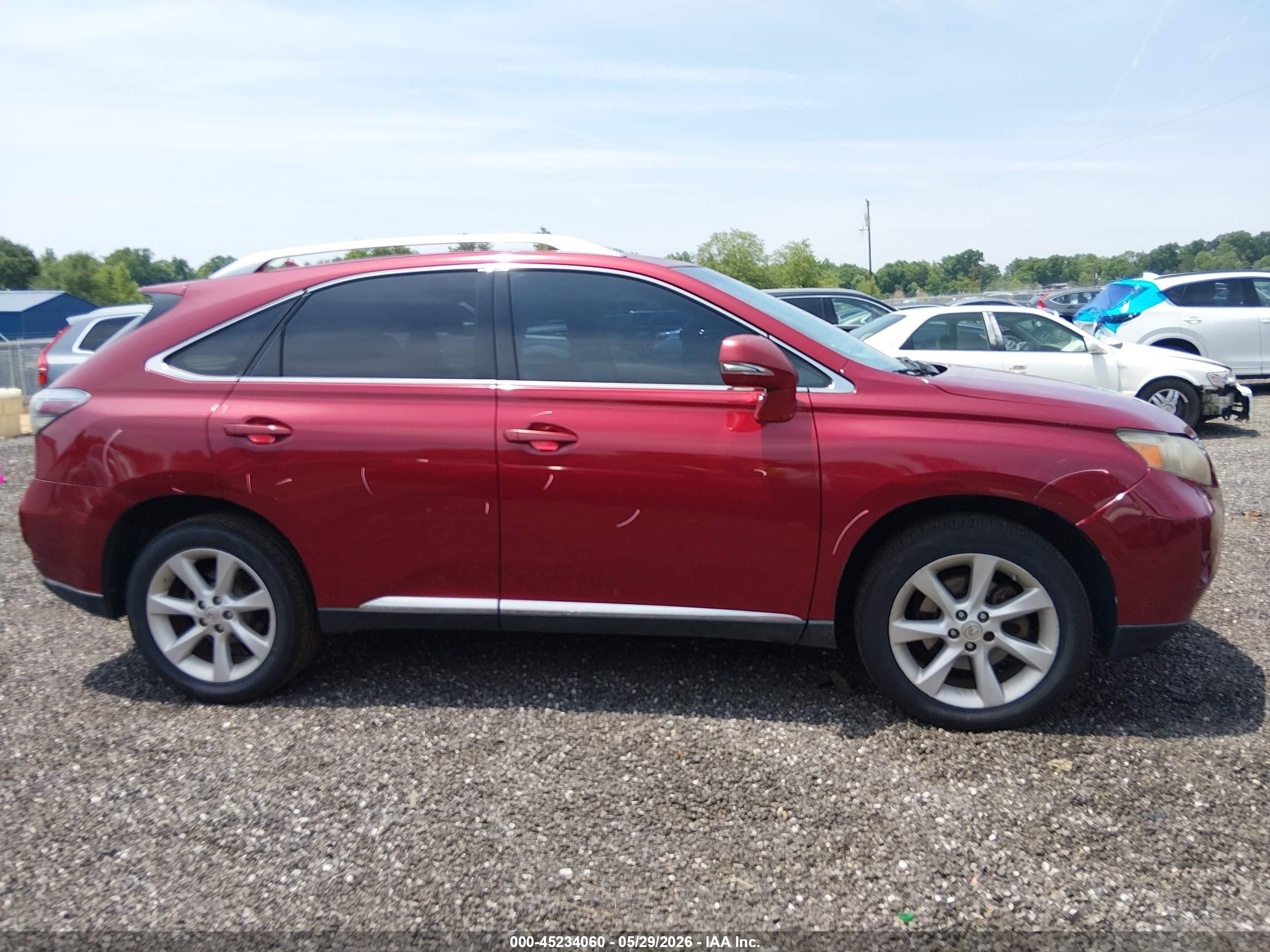 2010 Lexus Rx 350 Красный vin: 2T2ZK1BA0AC002072