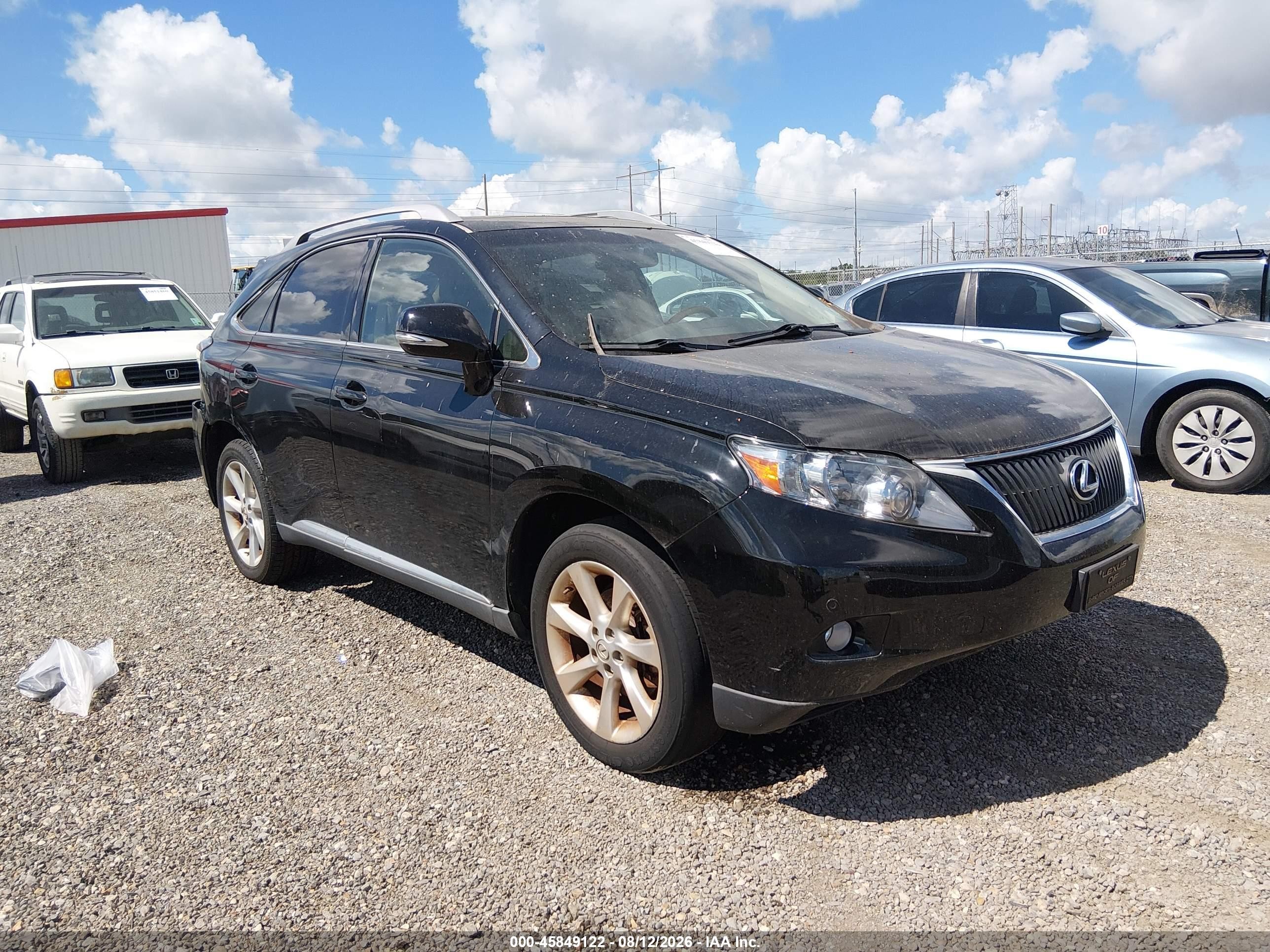 2010 Lexus Rx 350   Black vin: 2T2ZK1BA0AC008003