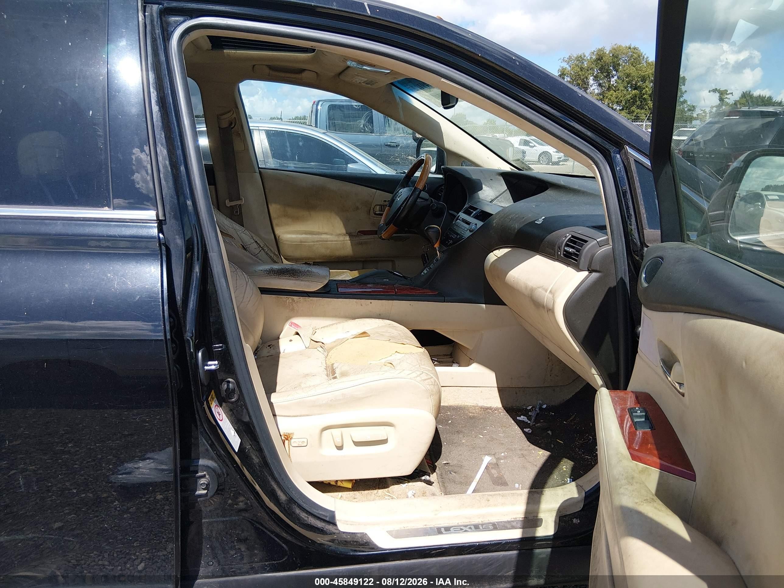 2010 Lexus Rx 350   Black vin: 2T2ZK1BA0AC008003