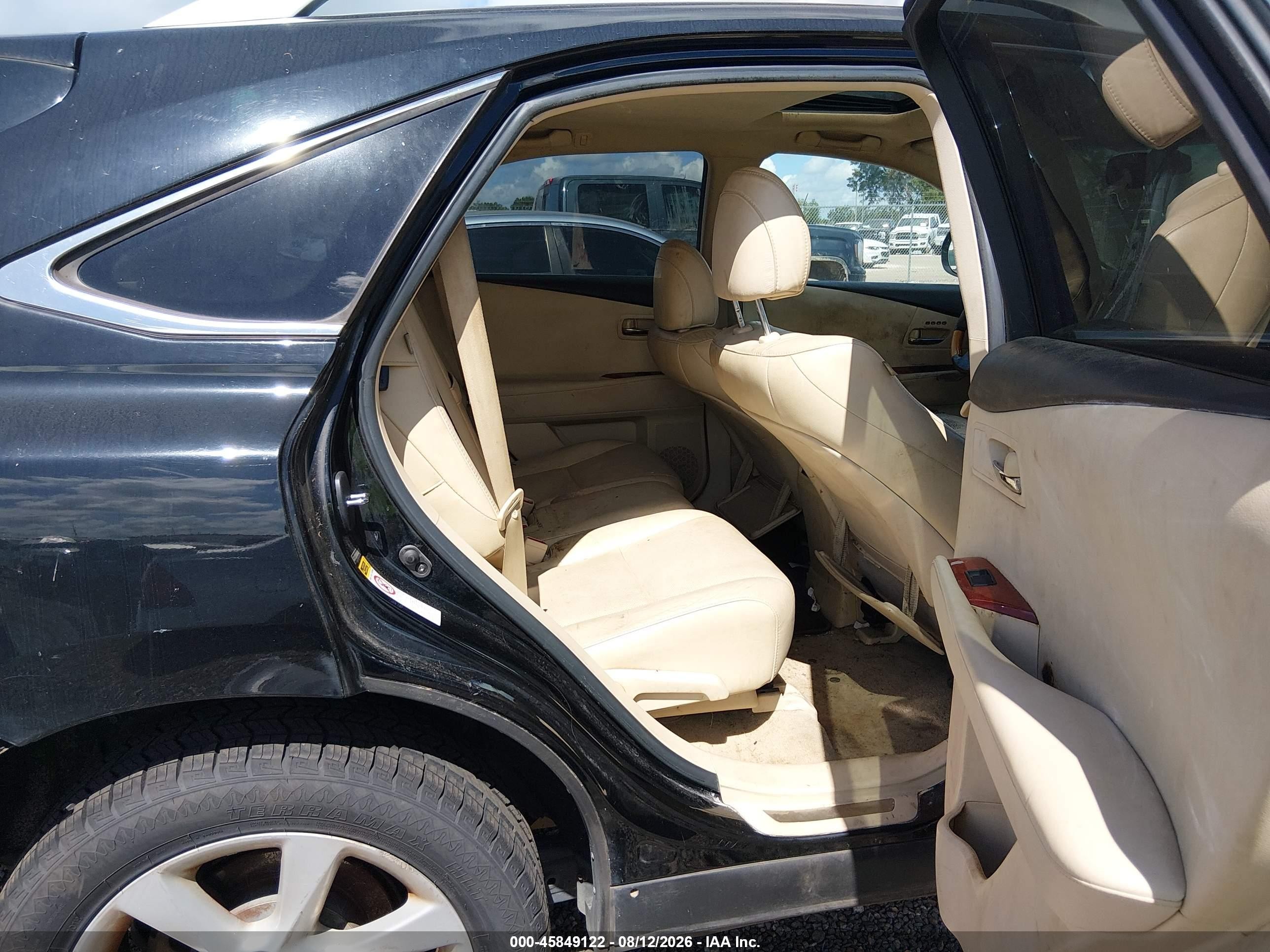 2010 Lexus Rx 350   Black vin: 2T2ZK1BA0AC008003