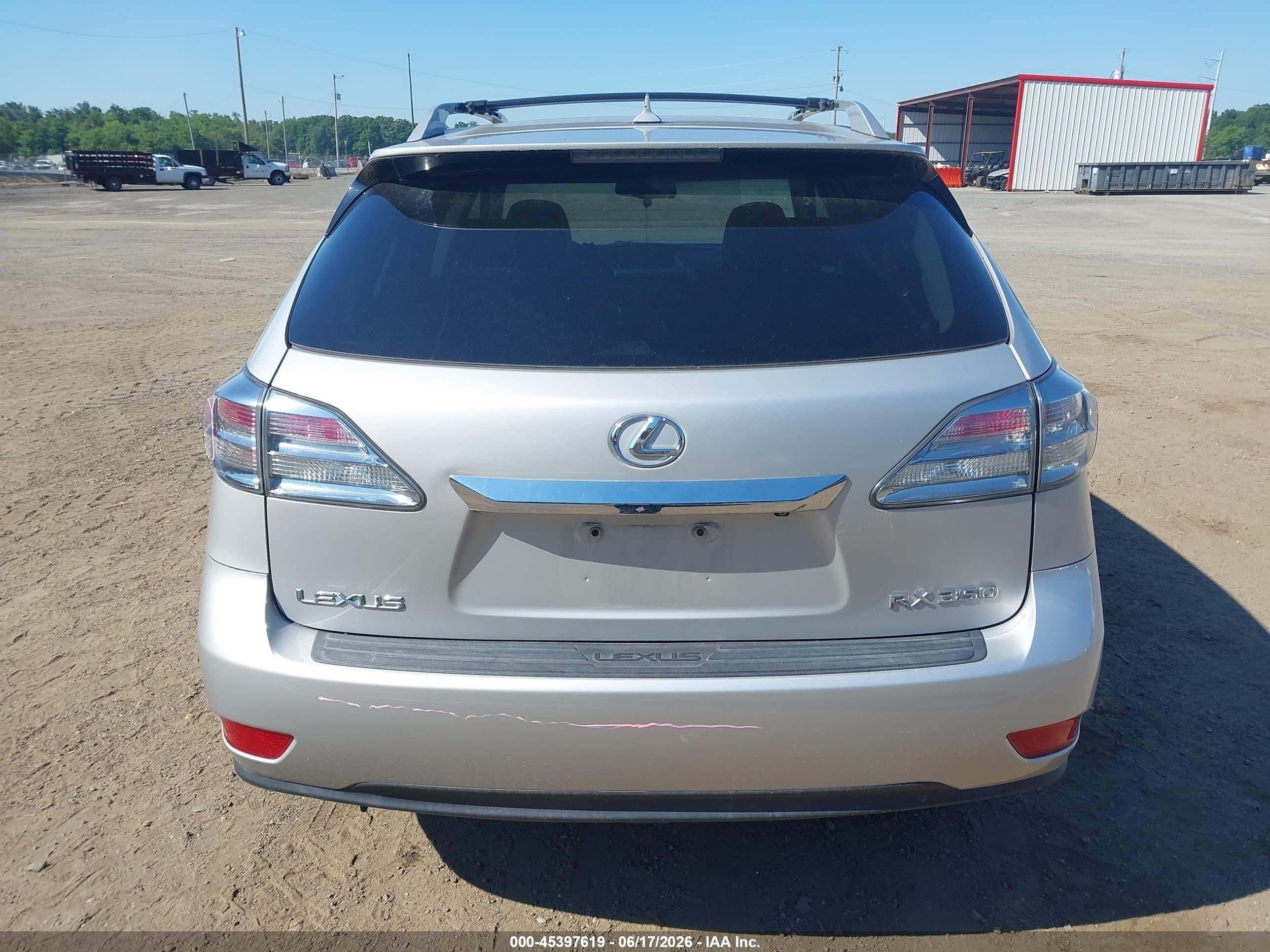 2010 Lexus Rx 350 Silver vin: 2T2ZK1BA0AC012472