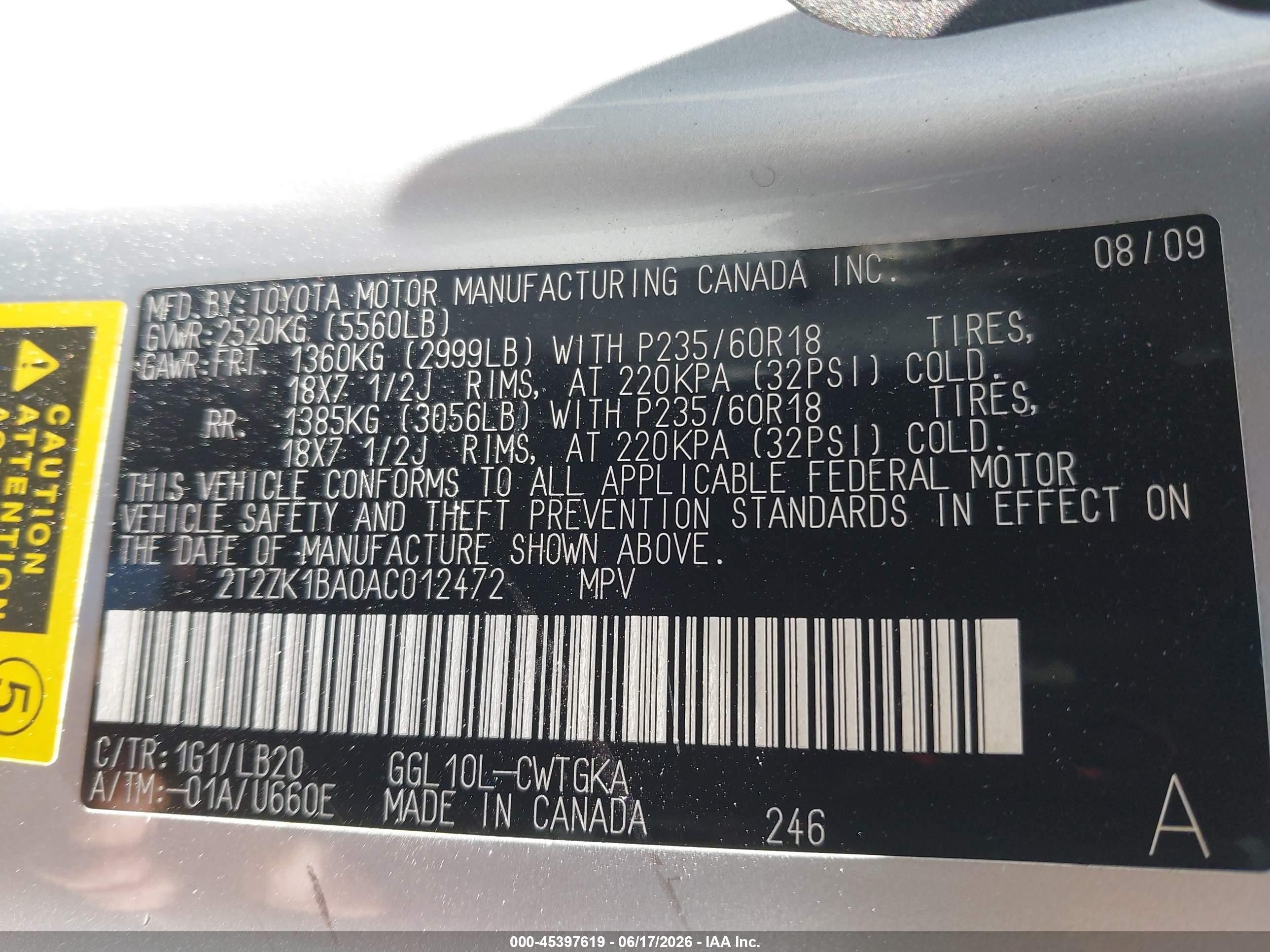 2010 Lexus Rx 350 Silver vin: 2T2ZK1BA0AC012472