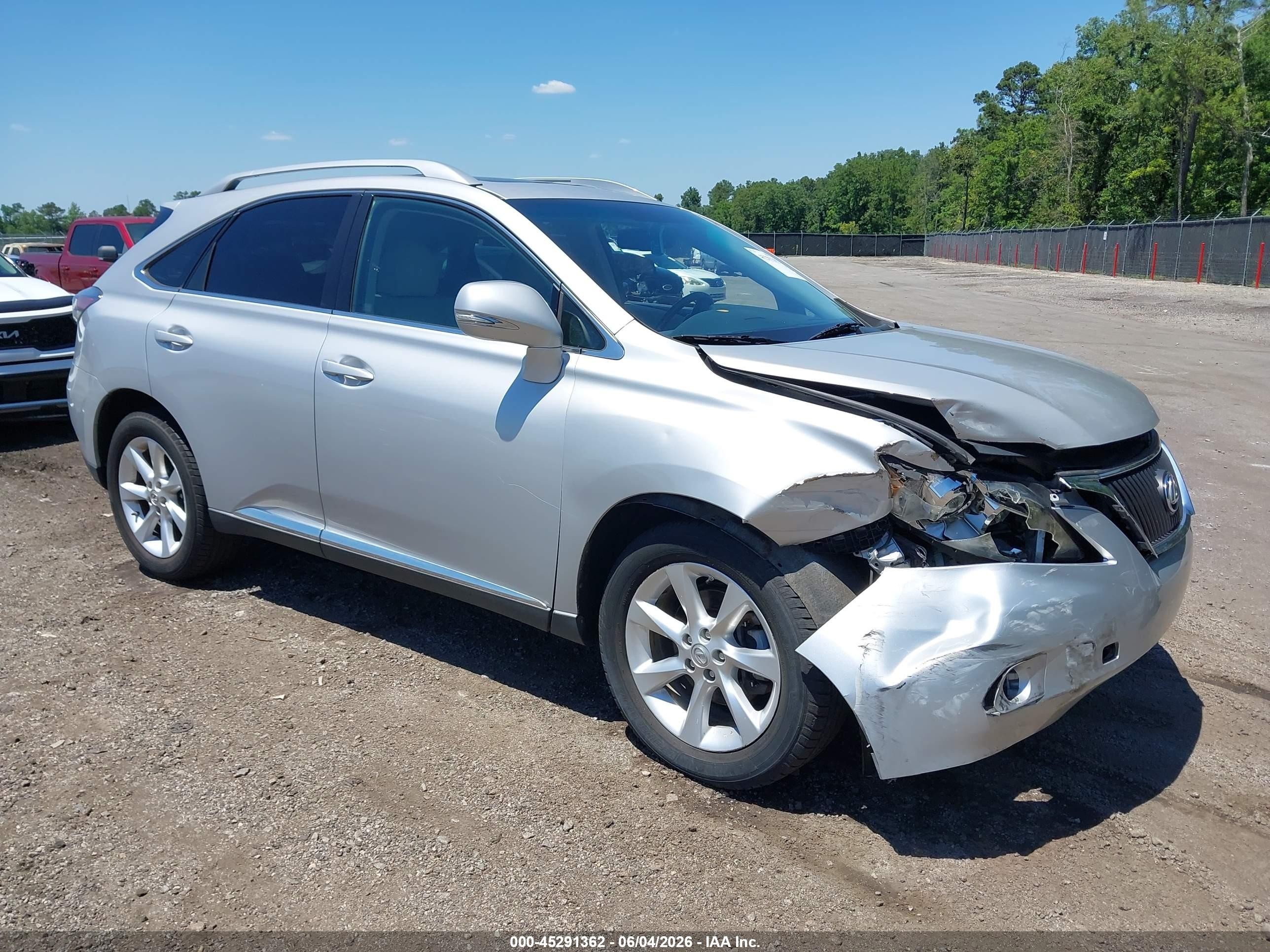 2010 Lexus Rx 350   Silver vin: 2T2ZK1BA0AC013704