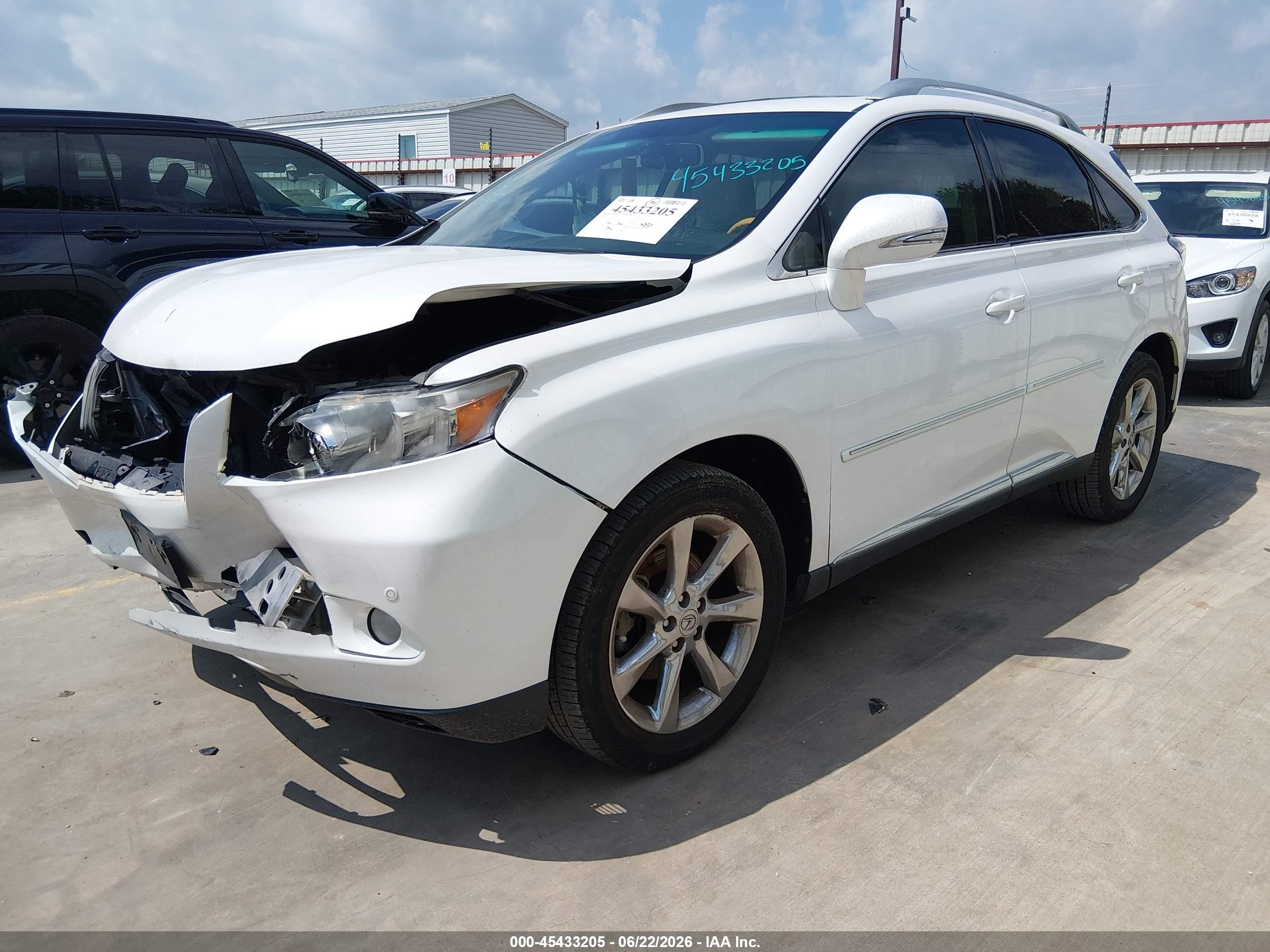 2010 Lexus Rx 350   White vin: 2T2ZK1BA0AC014917