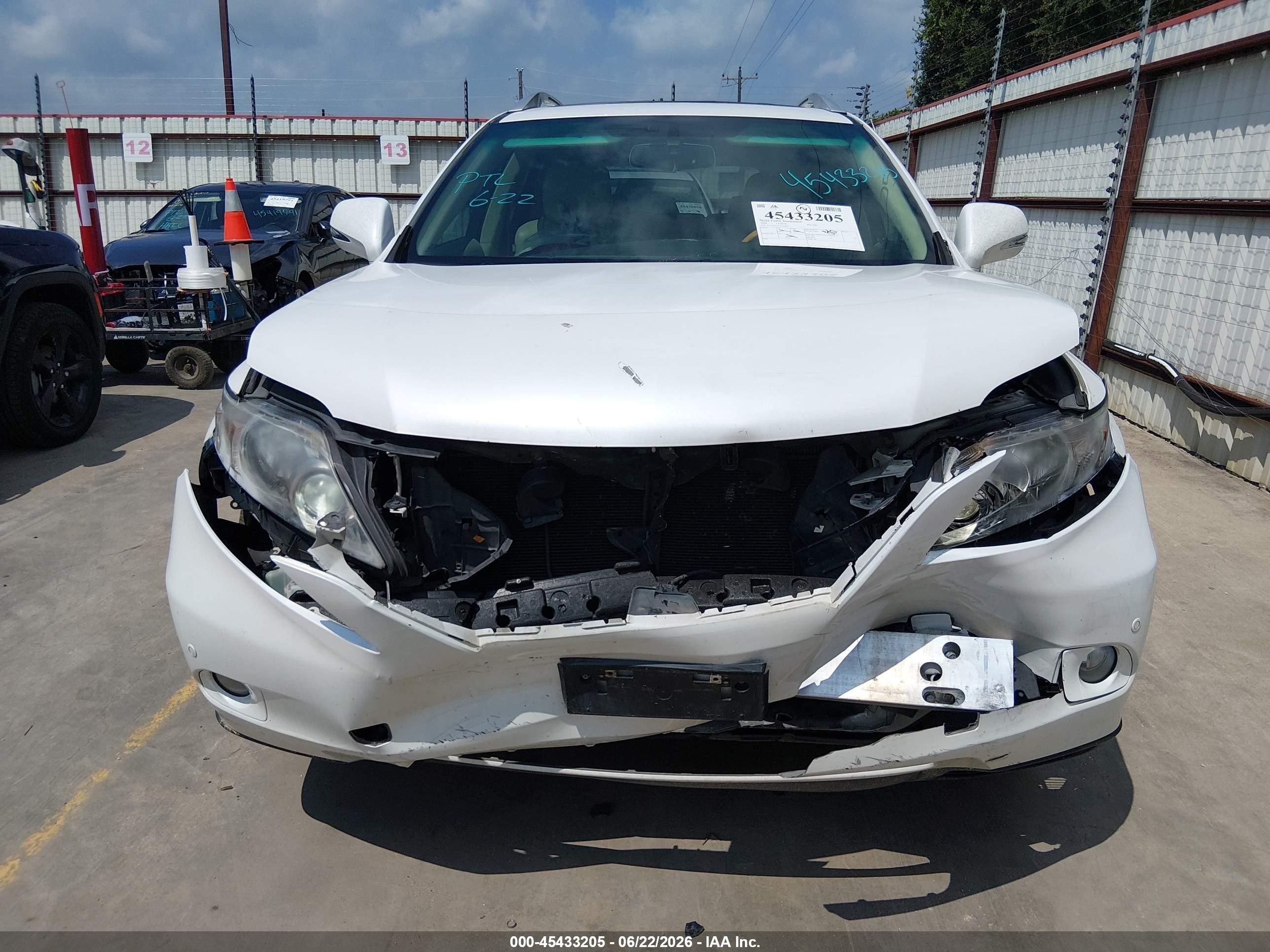 2010 Lexus Rx 350   White vin: 2T2ZK1BA0AC014917