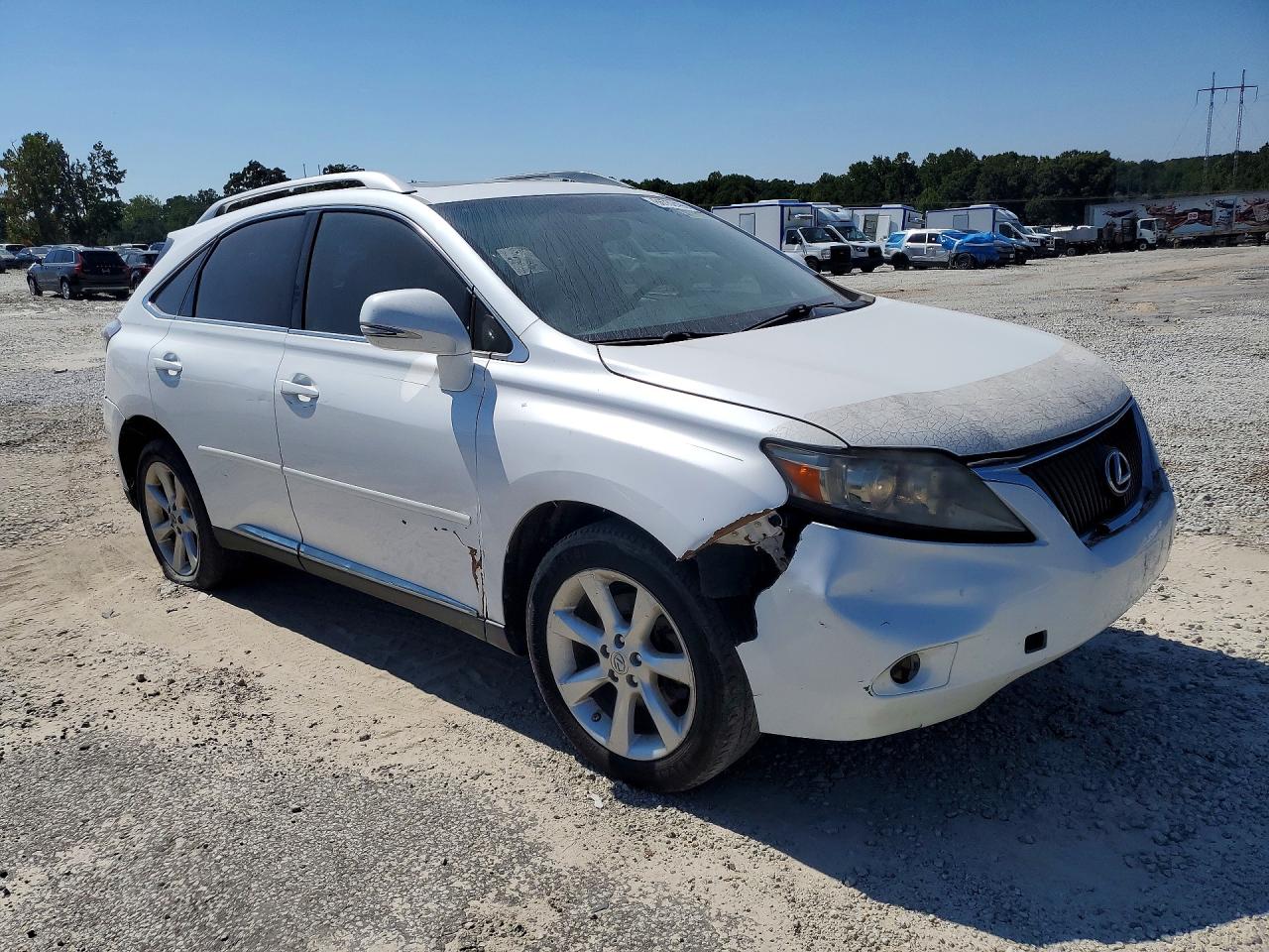 2010 Lexus Rx 350 White vin: 2T2ZK1BA0AC015730