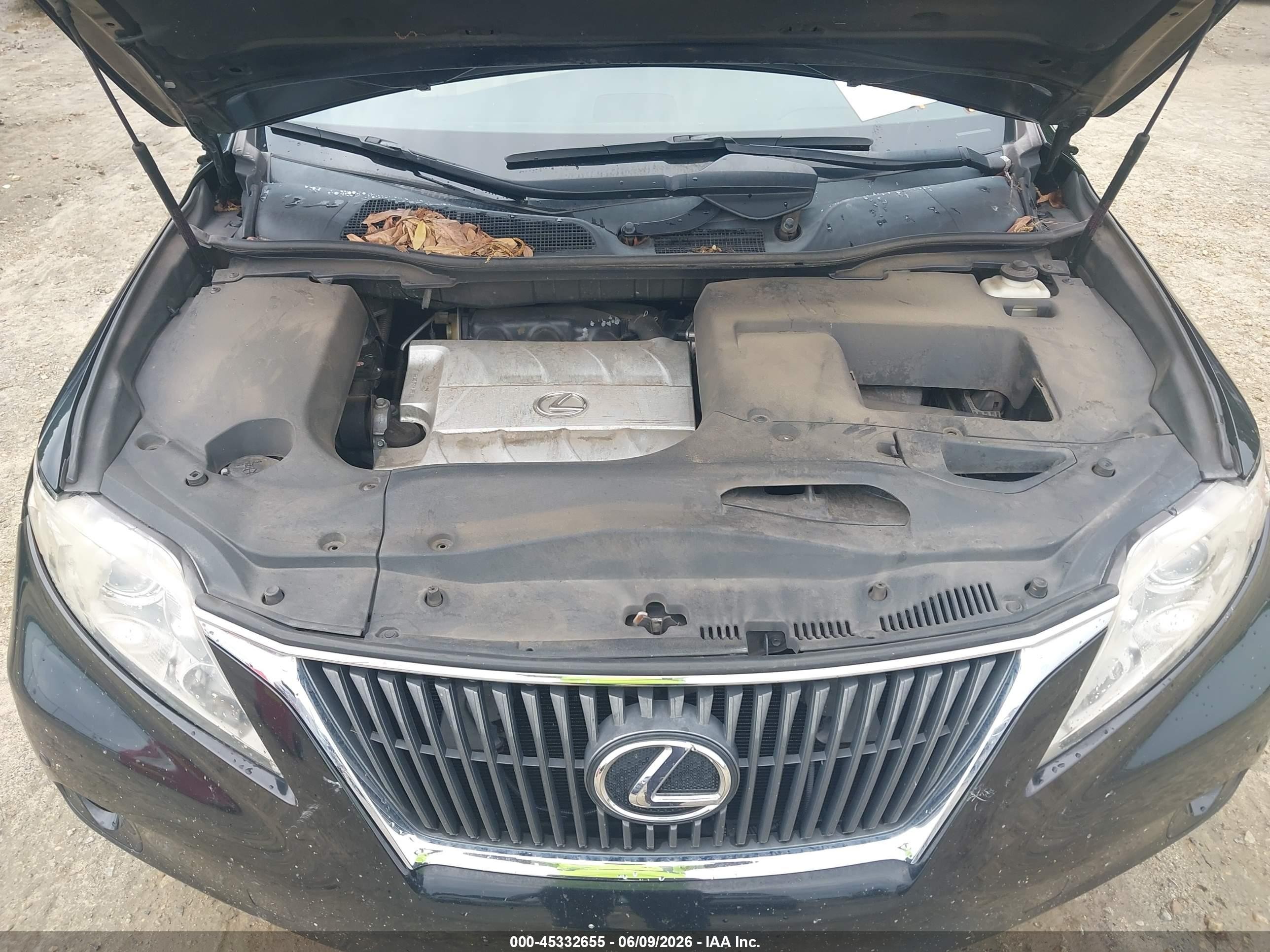 2010 Lexus Rx 350   Black vin: 2T2ZK1BA0AC026887