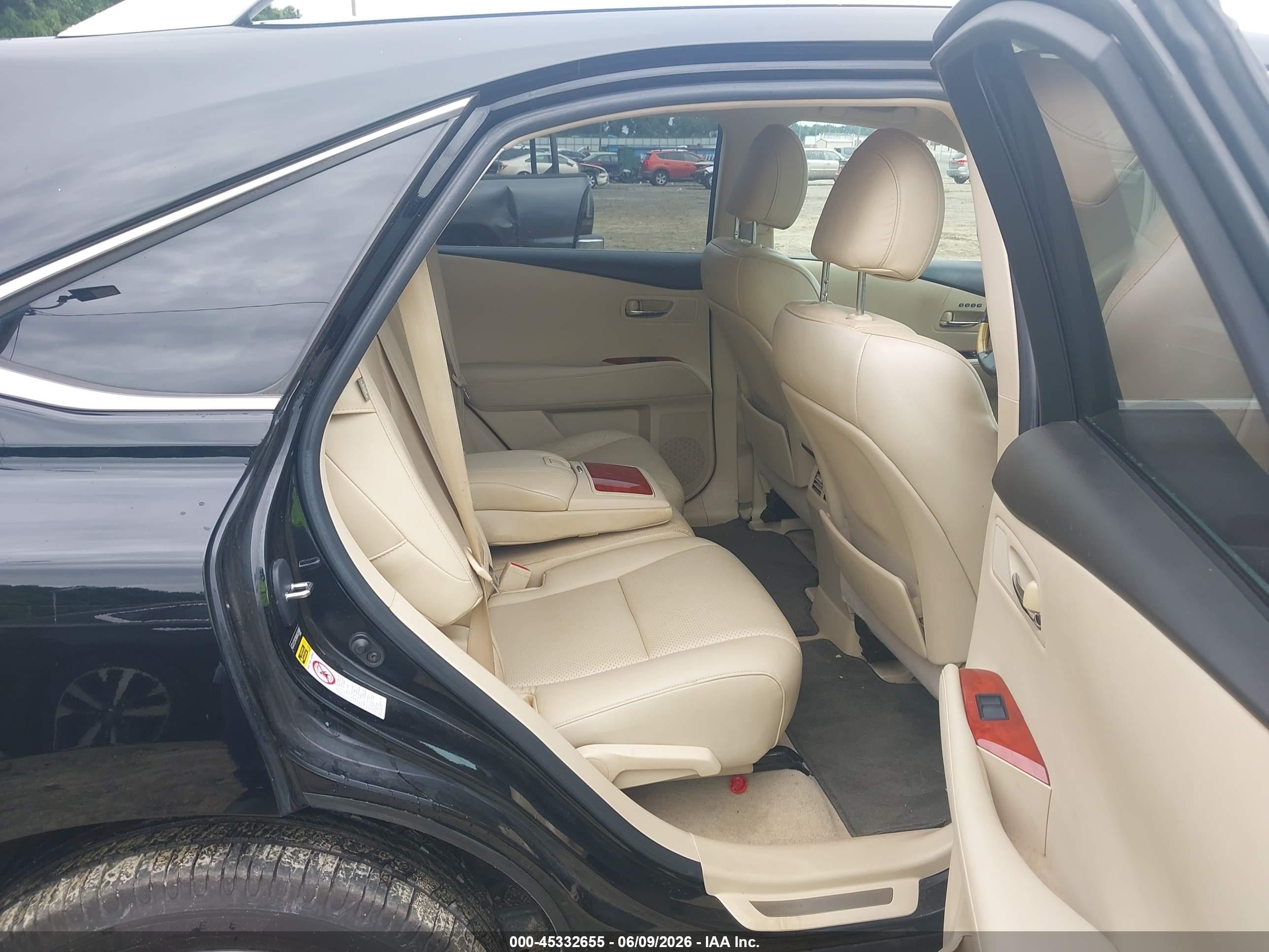 2010 Lexus Rx 350   Black vin: 2T2ZK1BA0AC026887
