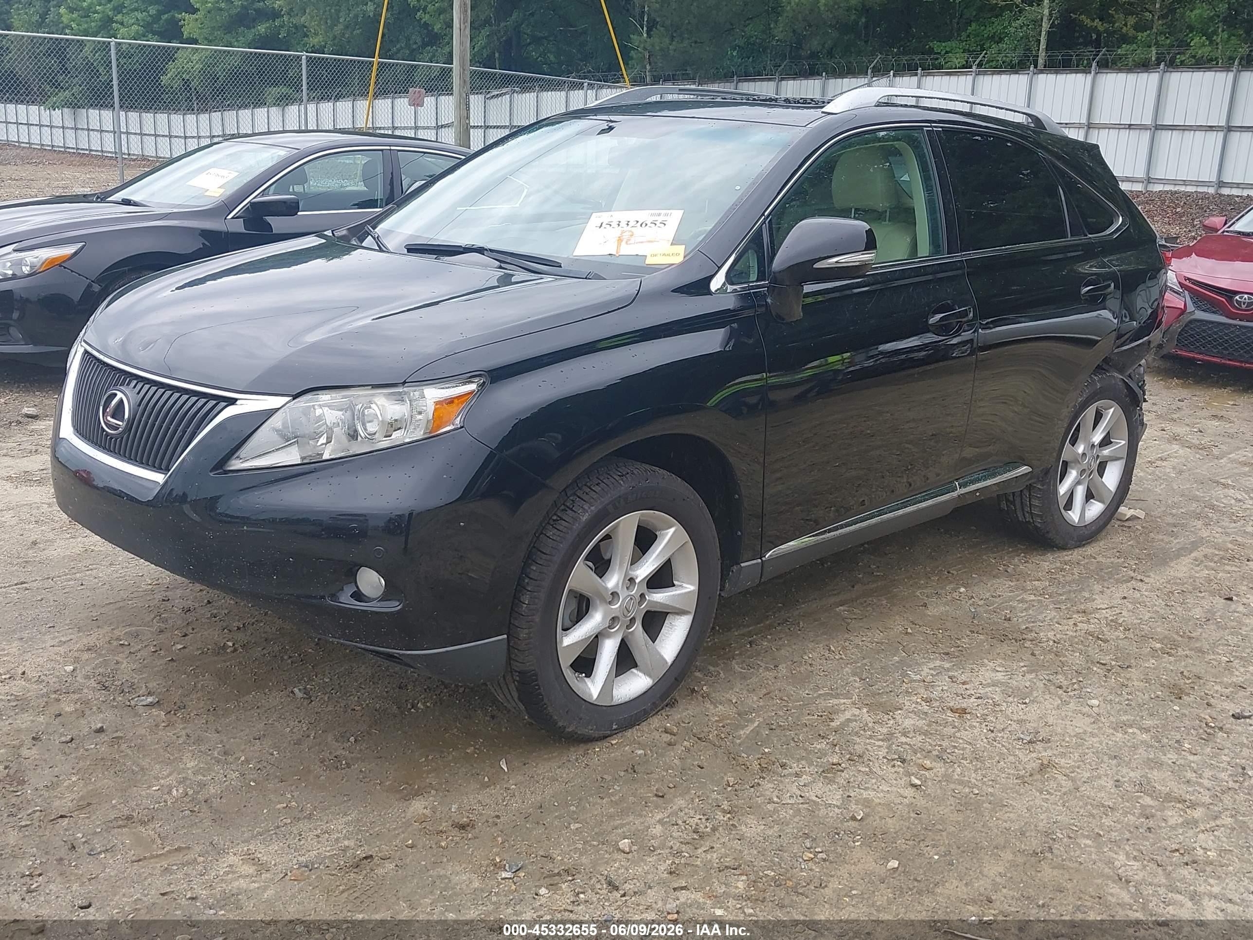 2010 Lexus Rx 350   Black vin: 2T2ZK1BA0AC026887