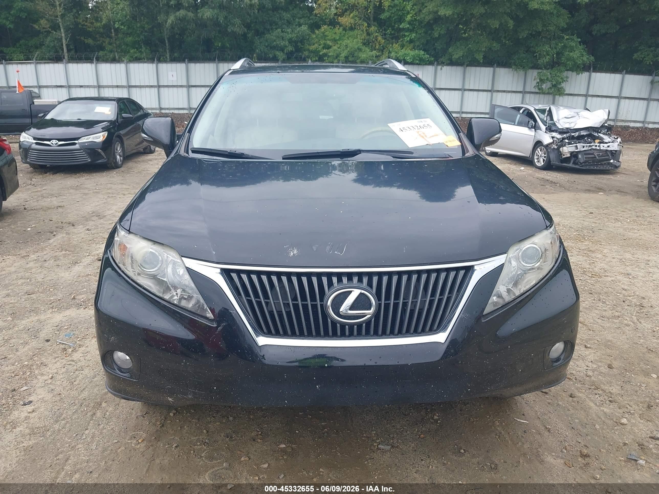 2010 Lexus Rx 350   Black vin: 2T2ZK1BA0AC026887