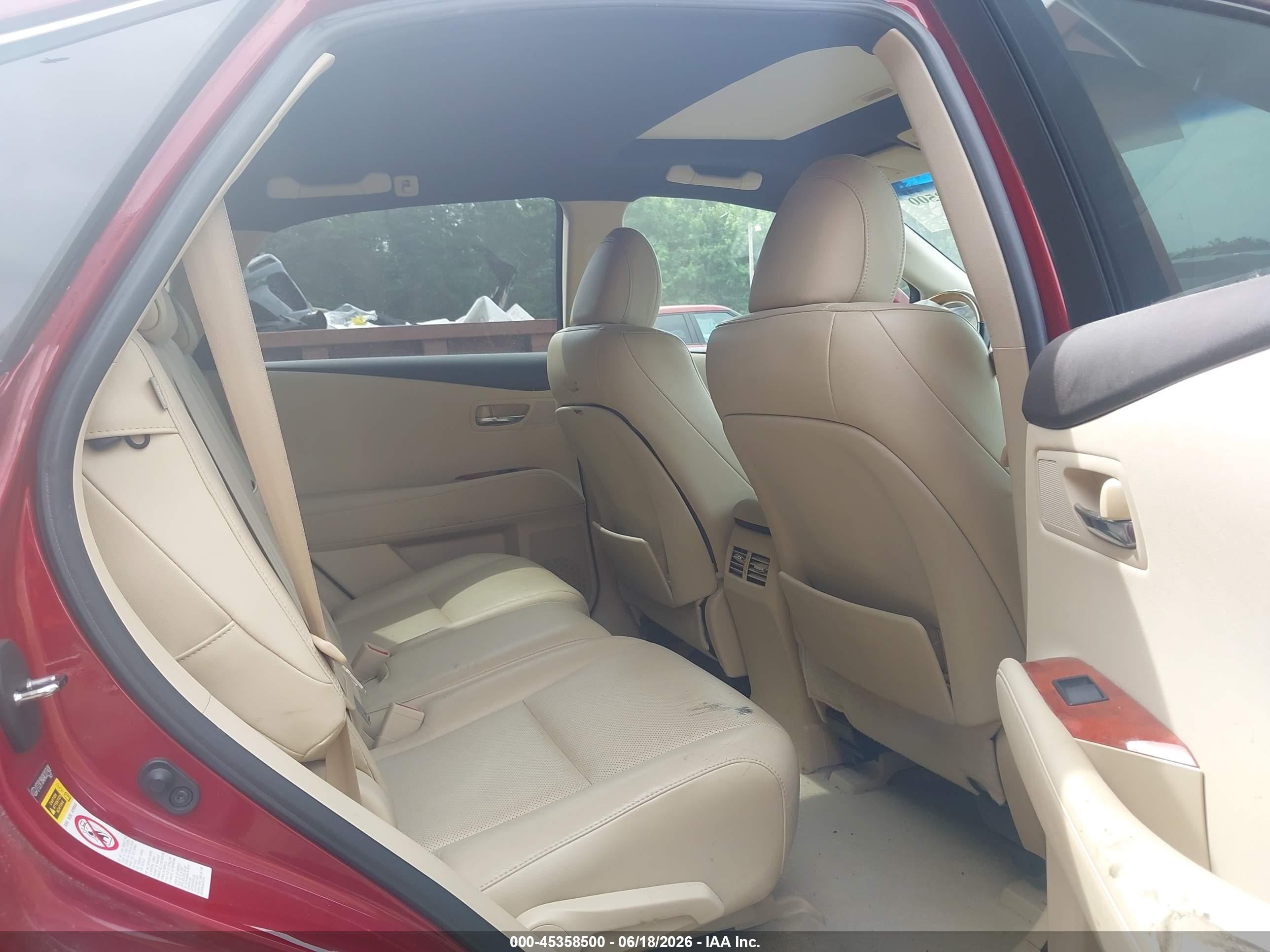 2010 Lexus Rx 350   Red vin: 2T2ZK1BA0AC027408