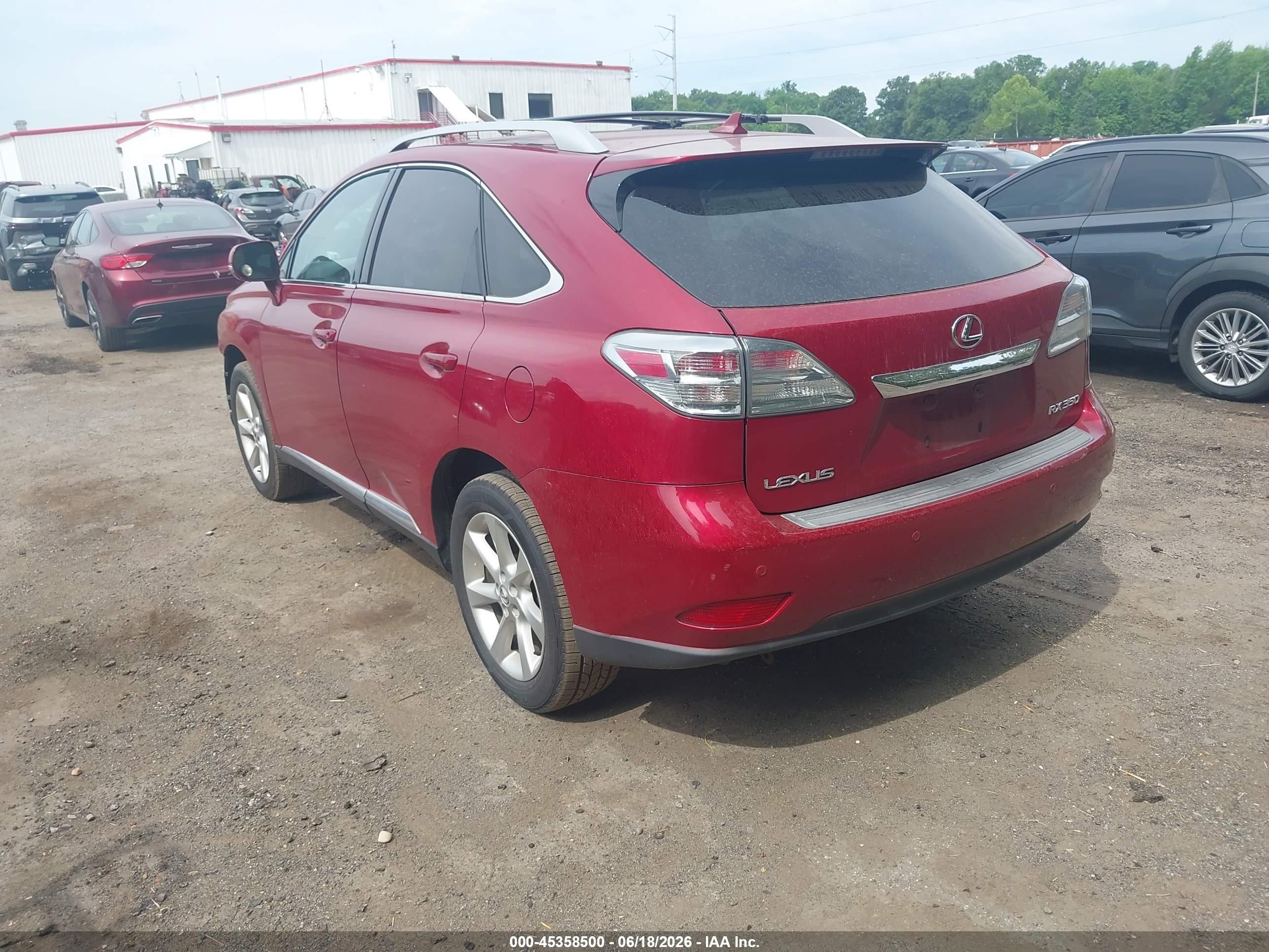 2010 Lexus Rx 350   Red vin: 2T2ZK1BA0AC027408