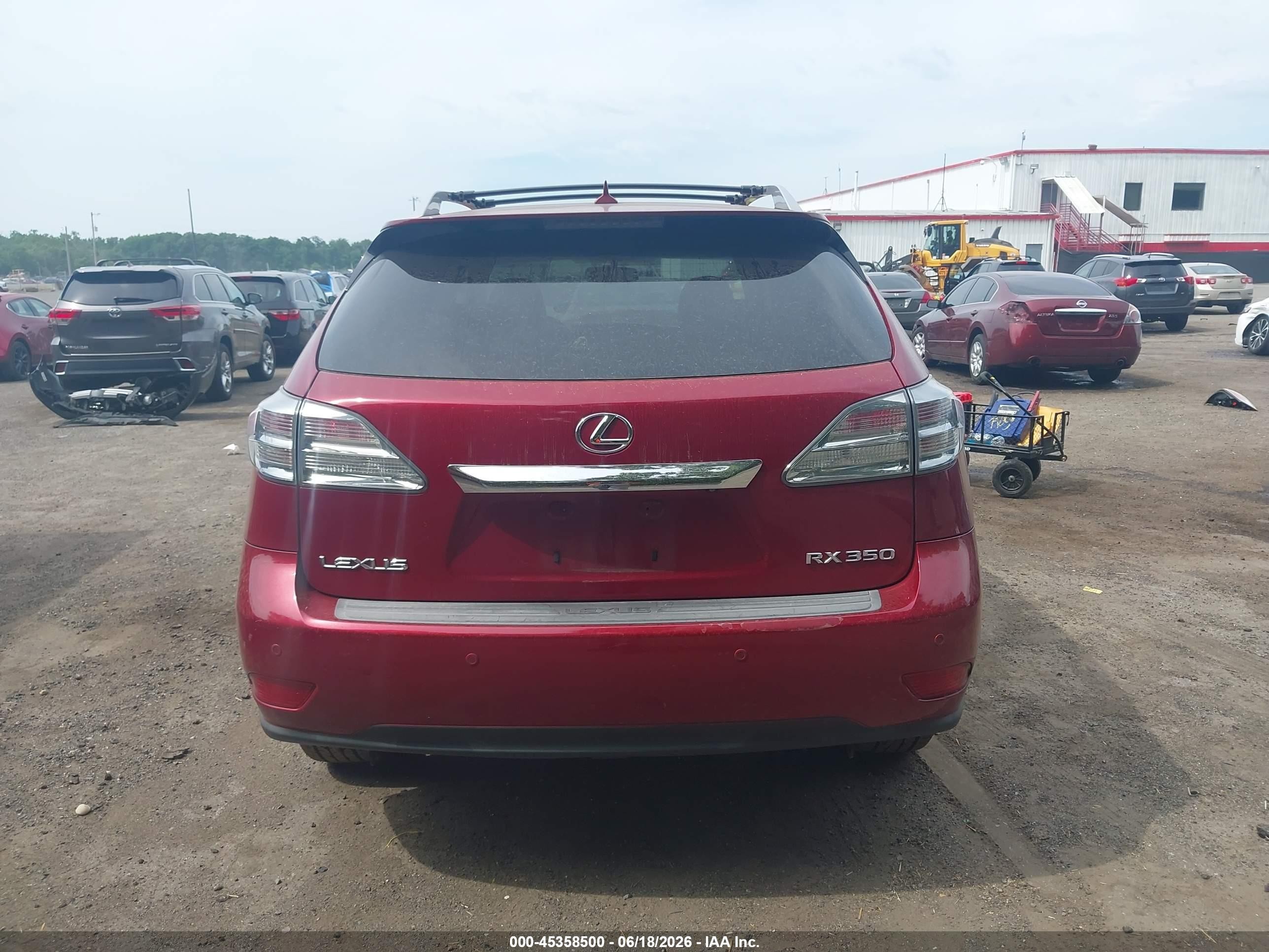 2010 Lexus Rx 350   Red vin: 2T2ZK1BA0AC027408