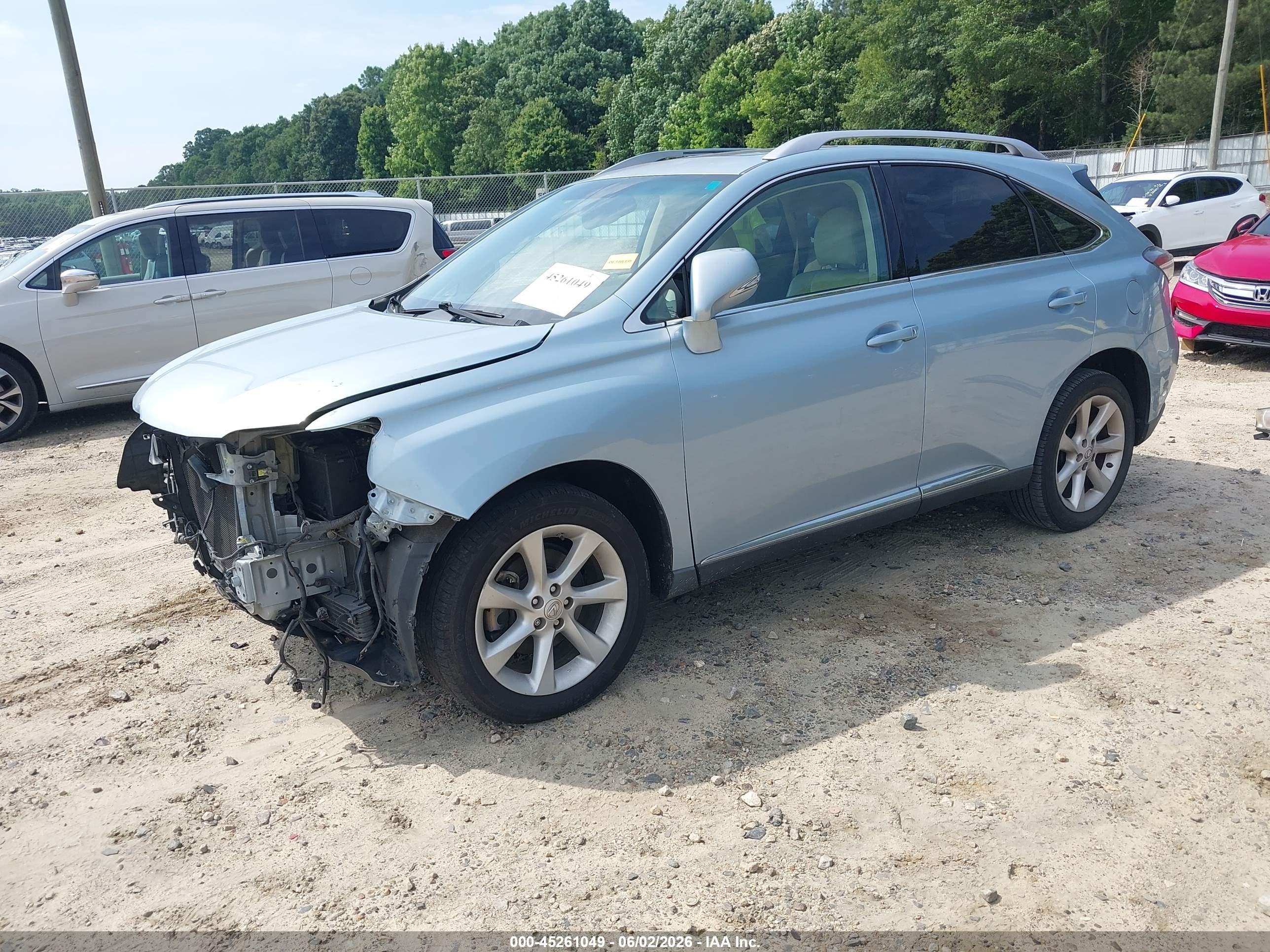 2011 Lexus Rx 350   Light Blue vin: 2T2ZK1BA0BC057297