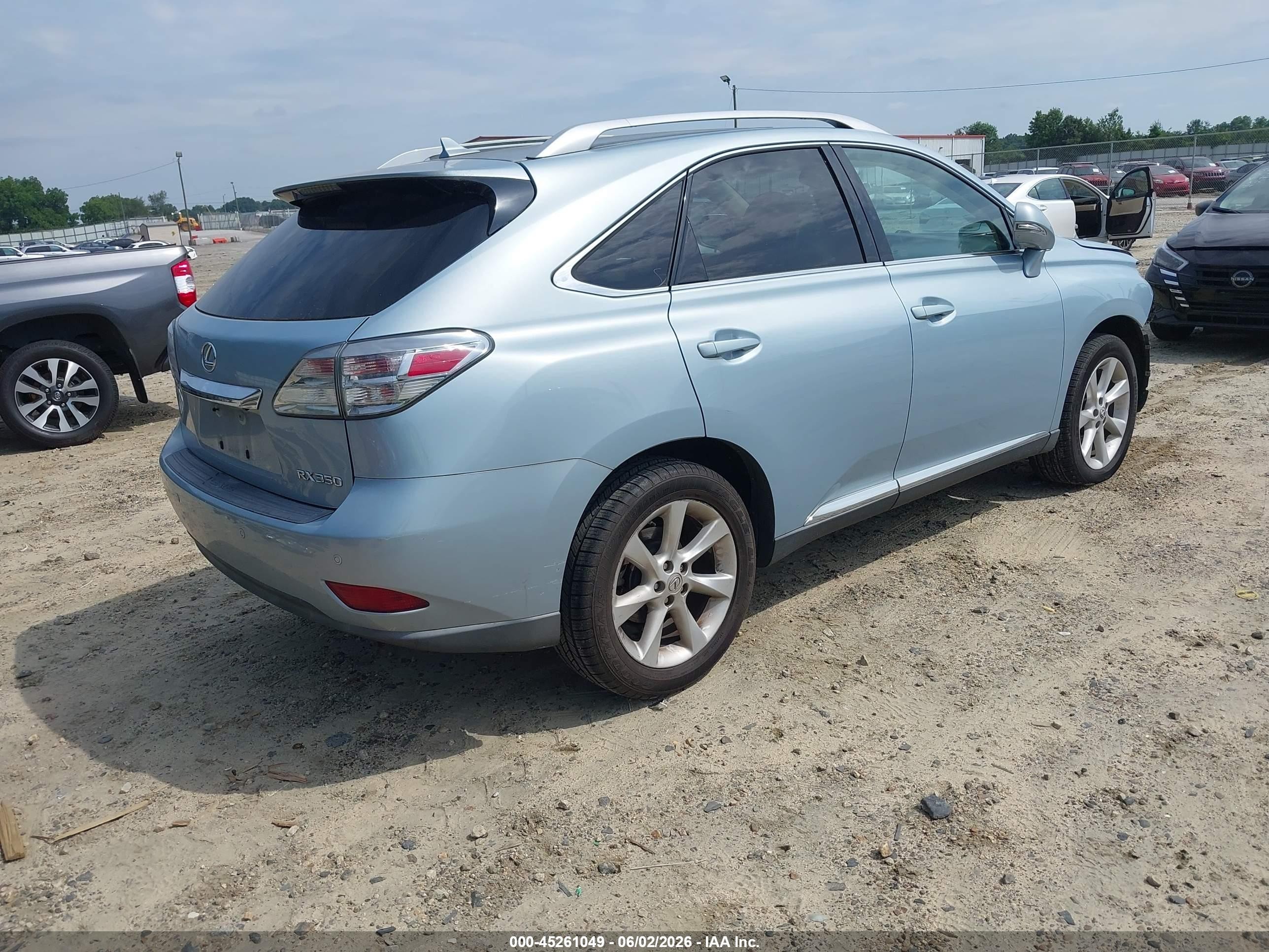 2011 Lexus Rx 350   Light Blue vin: 2T2ZK1BA0BC057297