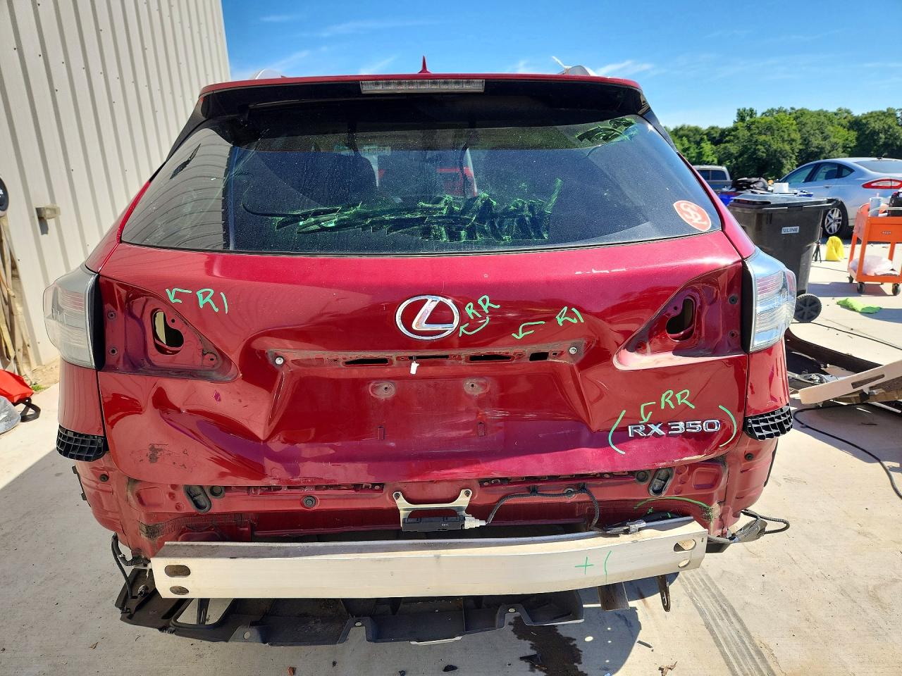2012 Lexus Rx 350 Бордовый vin: 2T2ZK1BA0CC075817