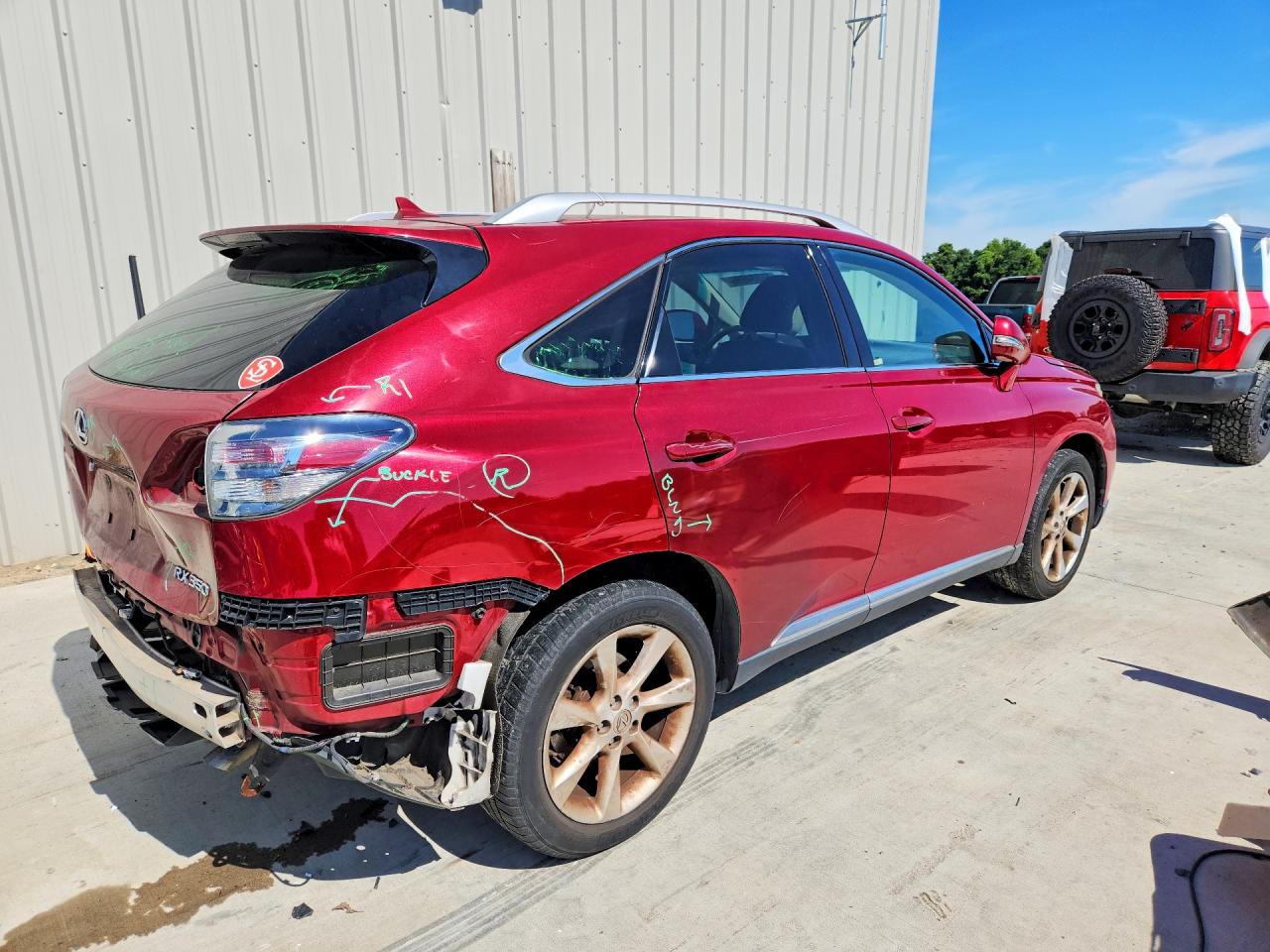 2012 Lexus Rx 350 Бордовый vin: 2T2ZK1BA0CC075817
