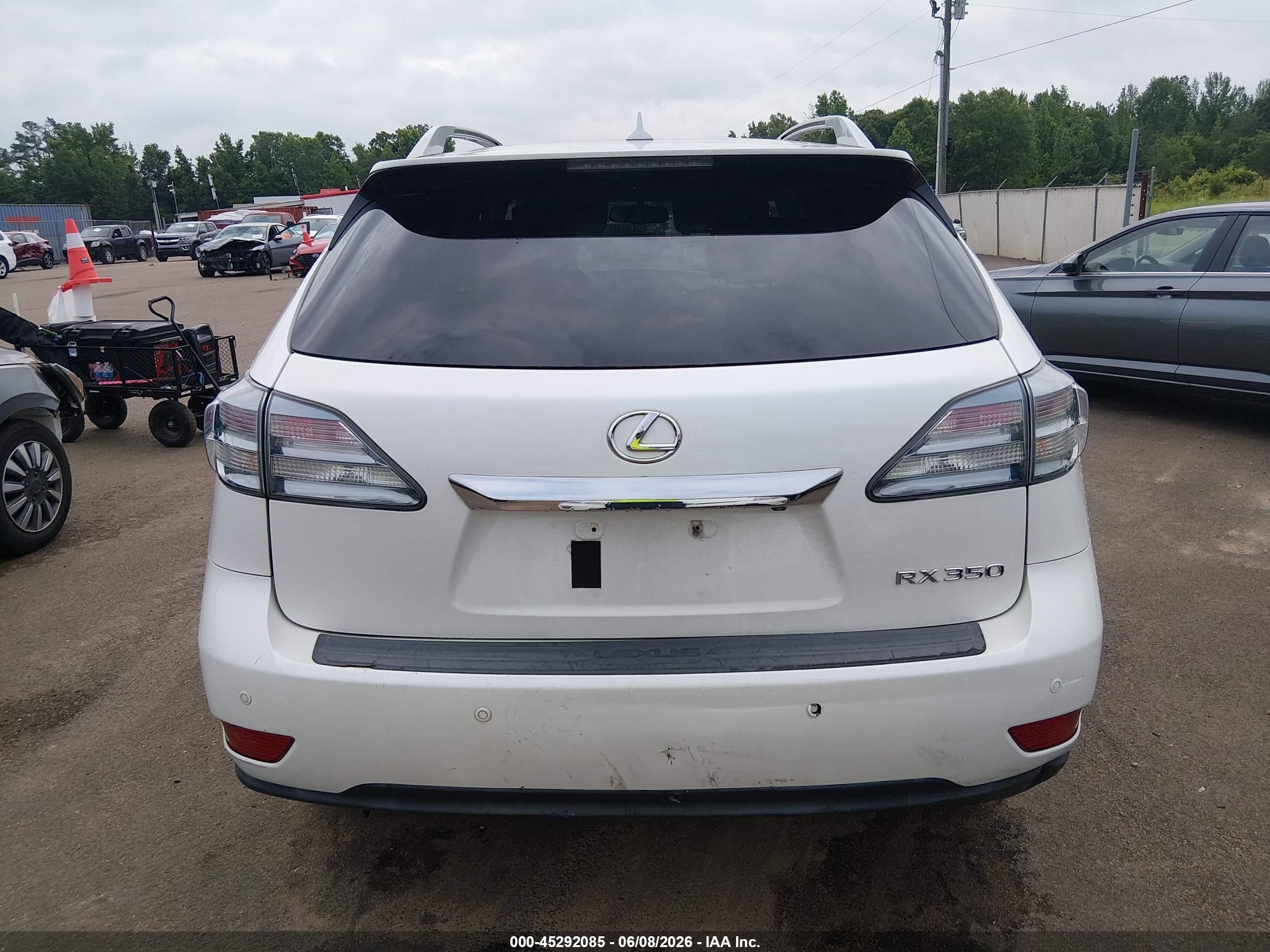 2012 Lexus Rx 350 White vin: 2T2ZK1BA0CC080256