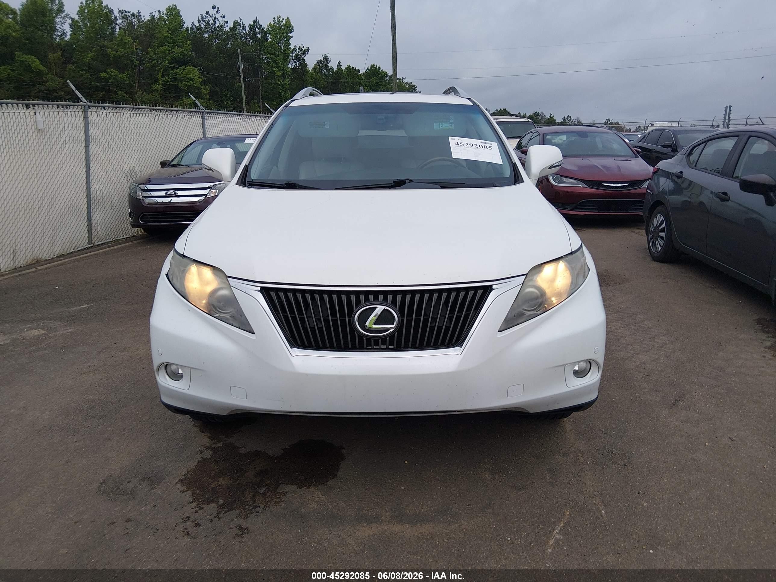 2012 Lexus Rx 350 White vin: 2T2ZK1BA0CC080256