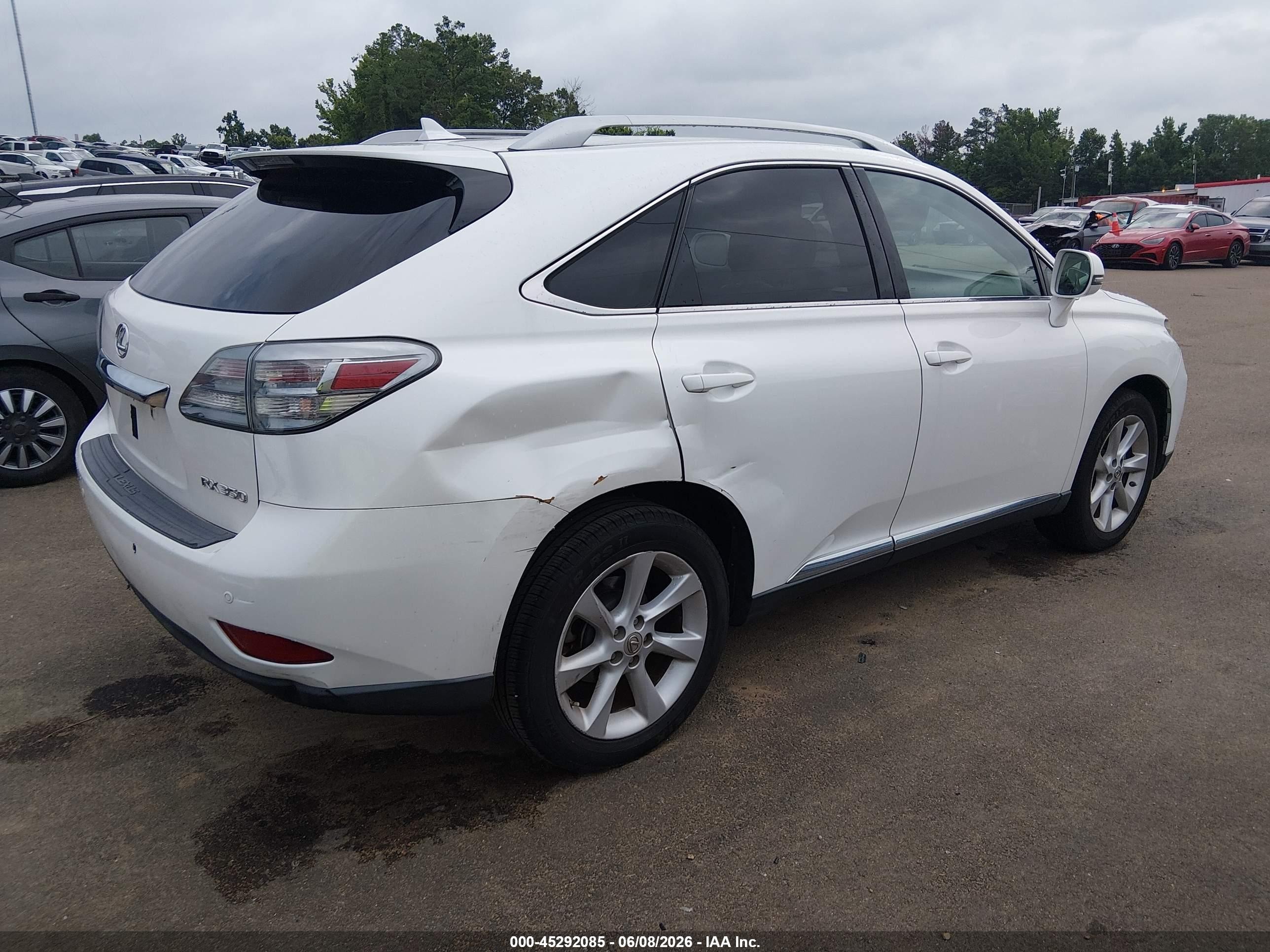 2012 Lexus Rx 350 White vin: 2T2ZK1BA0CC080256