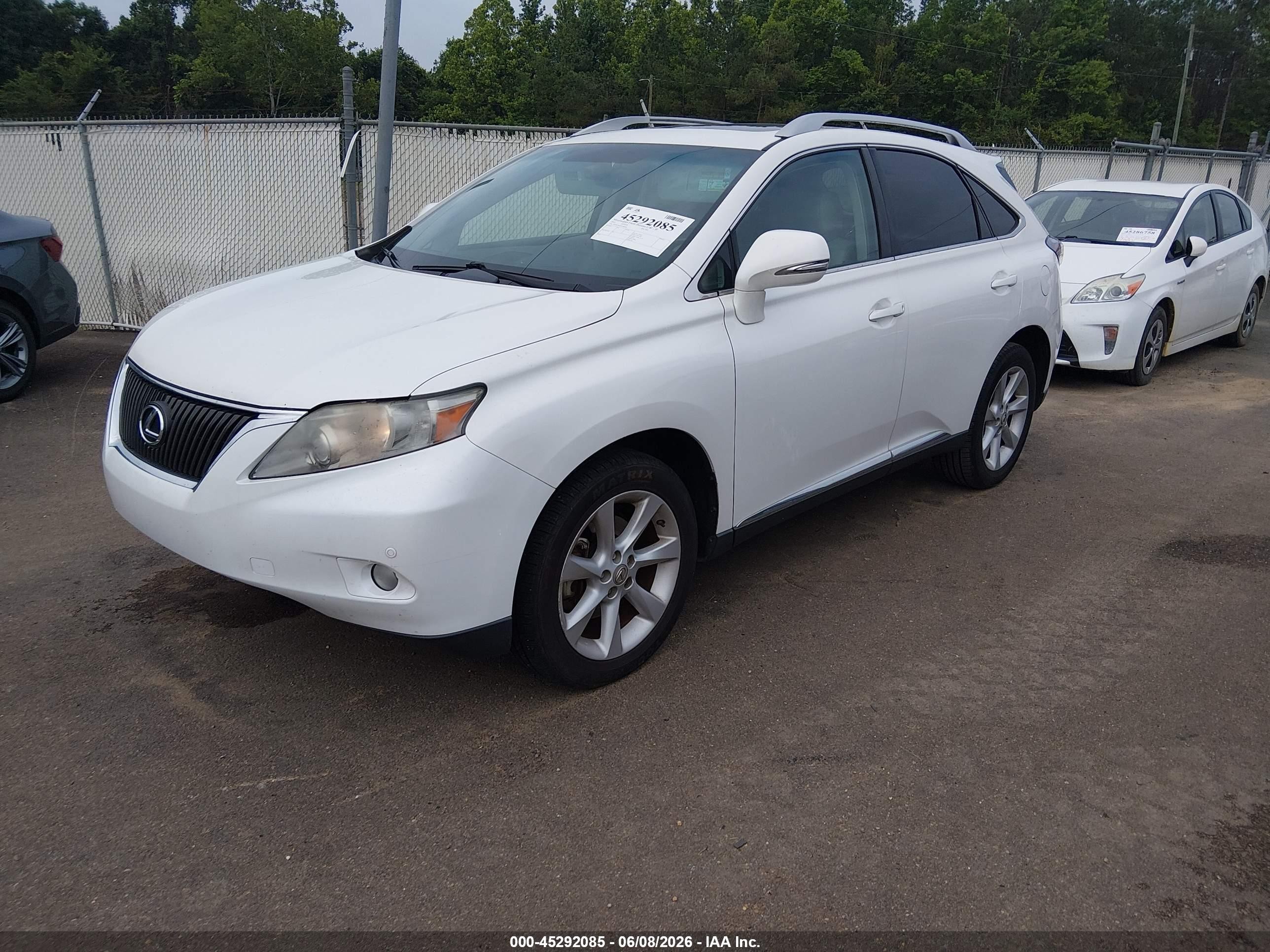 2012 Lexus Rx 350 White vin: 2T2ZK1BA0CC080256